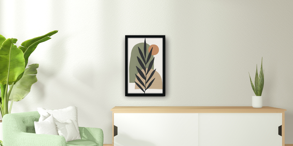 Flat 30 x 15 mm Black Frame