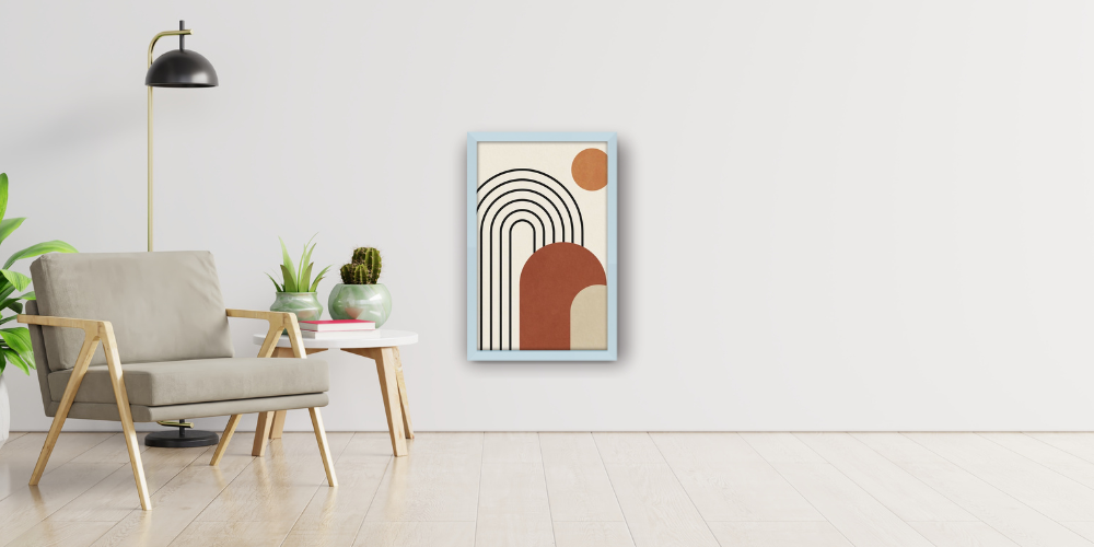 Flat 30 x 15 mm Light Grey Frame