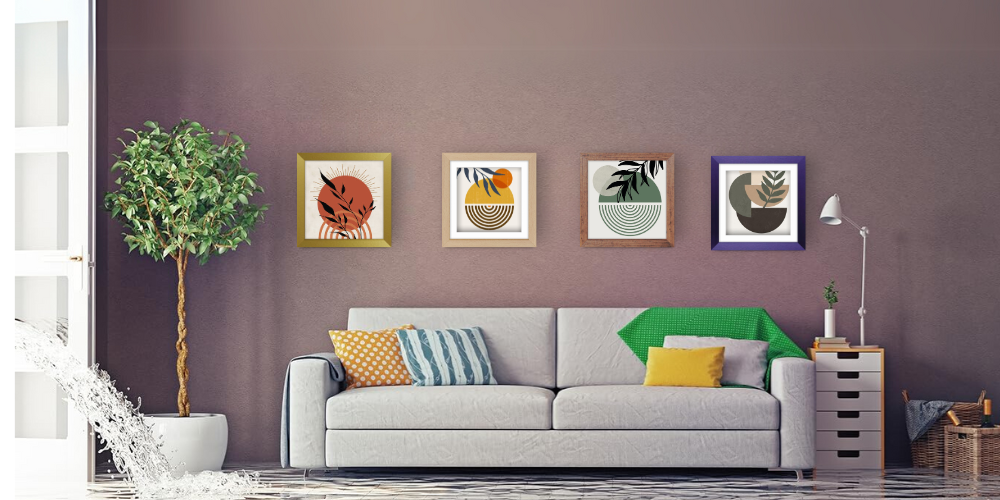 Flat 30 x 15 mm Square Shape Picture Frame