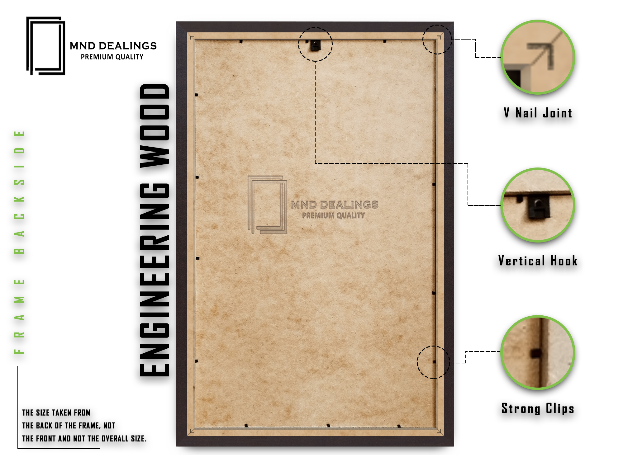 12 x 10 Inch / ( 30.48 x 25.40 CM ) Frames - MDF