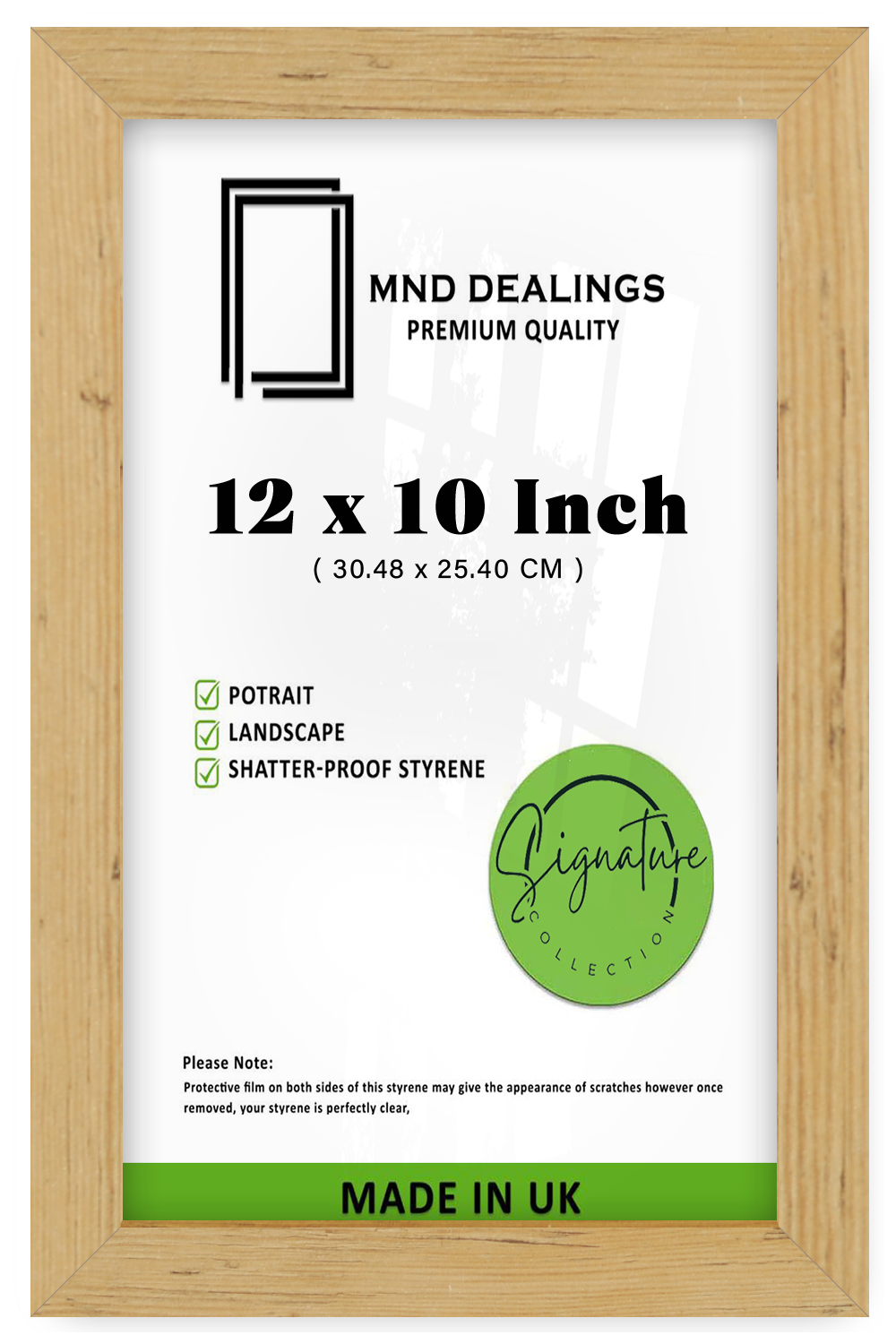 12 x 10 Inch / ( 30.48 x 25.40 CM ) Frames - MDF