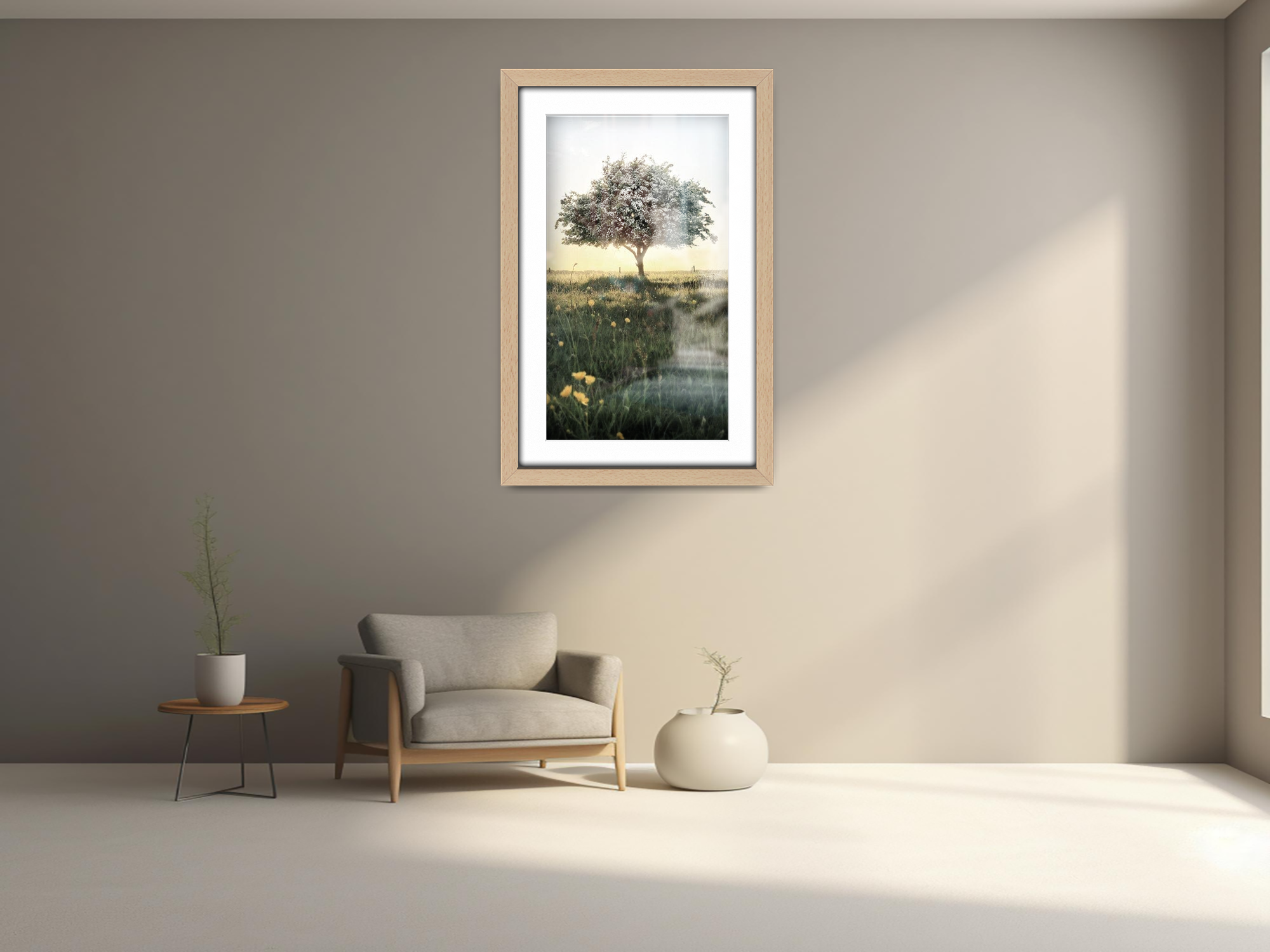 14 x 11 Inch / (35.56 x 27.94 cm ) with 30.48 x 20.32 cm White Mount Frames - MDF