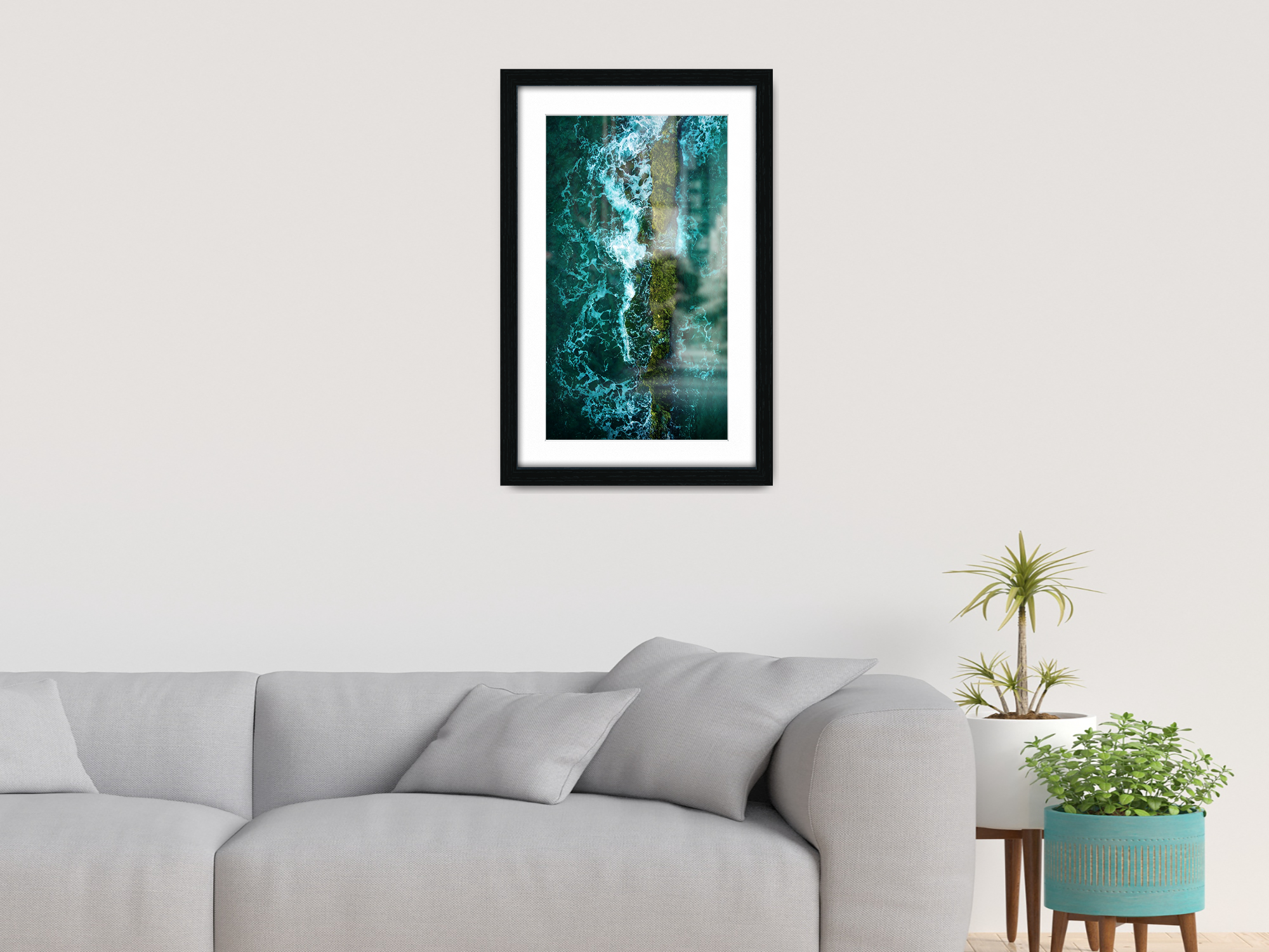 14 x 11 Inch / (35.56 x 27.94 cm ) with 30.48 x 20.32 cm White Mount Frames - MDF