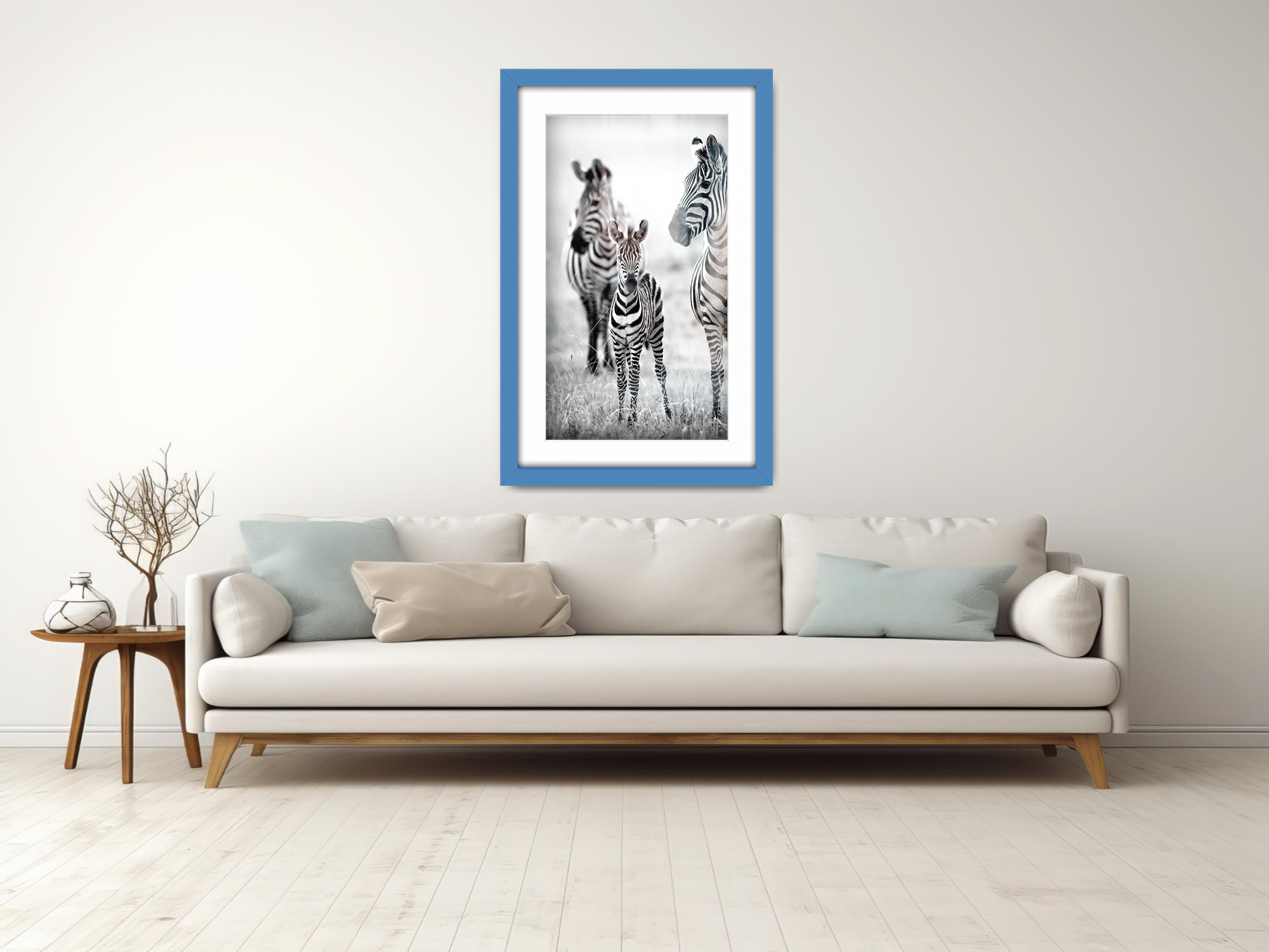 14 x 11 Inch / (35.56 x 27.94 cm ) with 30.48 x 20.32 cm White Mount Frames - MDF