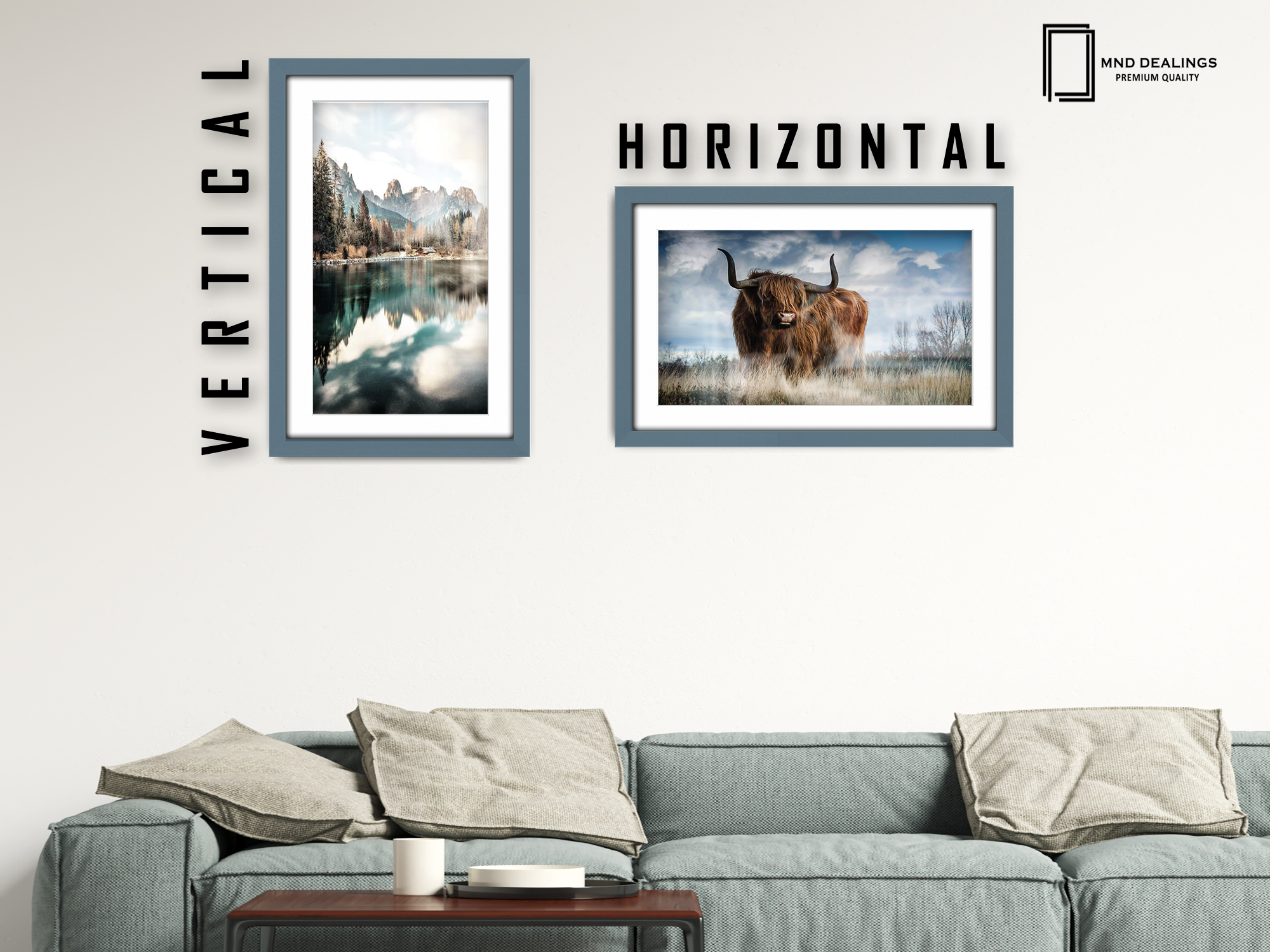 14 x 11 Inch / (35.56 x 27.94 cm ) with 30.48 x 20.32 cm White Mount Frames - MDF