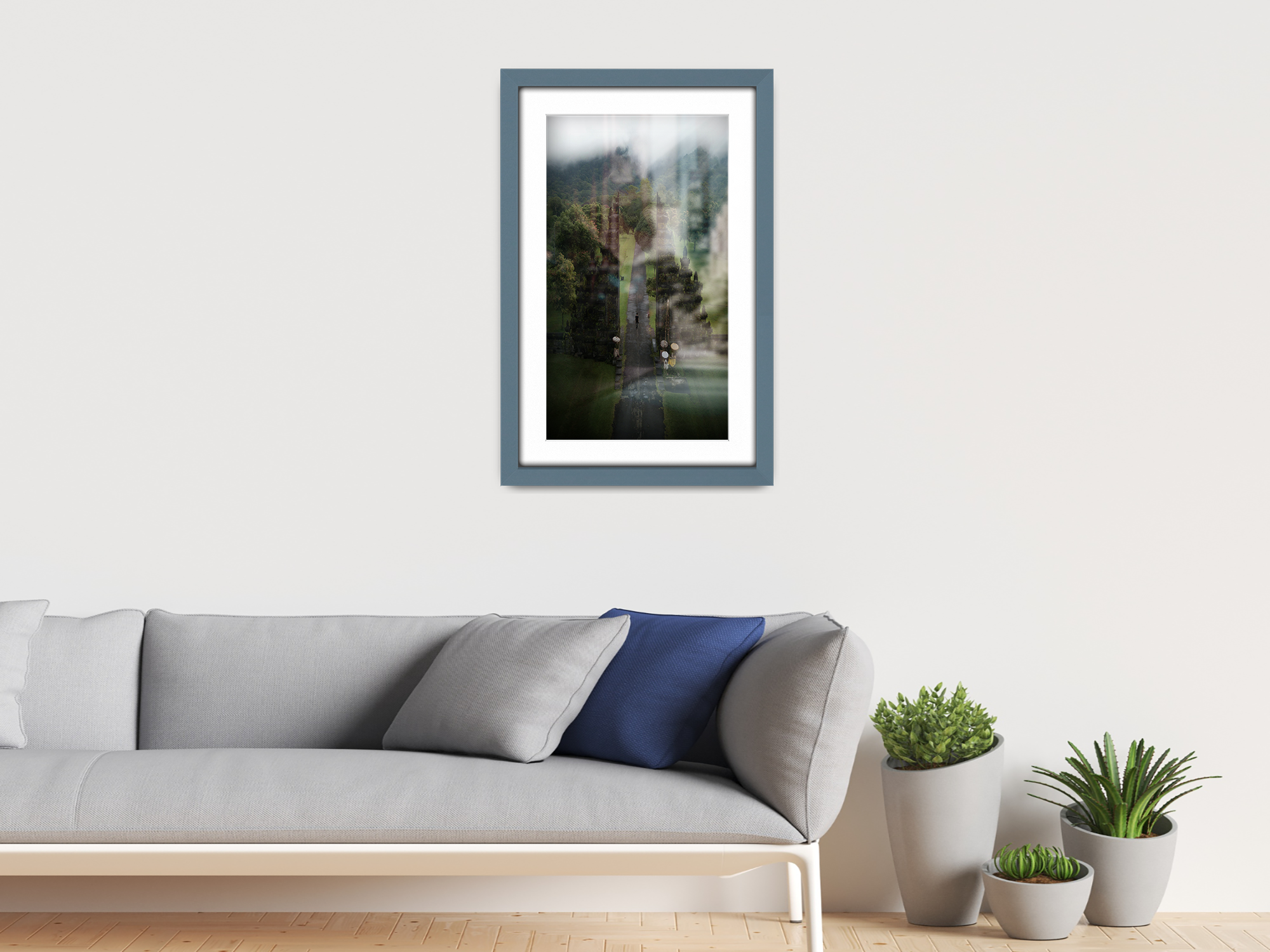 14 x 11 Inch / (35.56 x 27.94 cm ) with 30.48 x 20.32 cm White Mount Frames - MDF