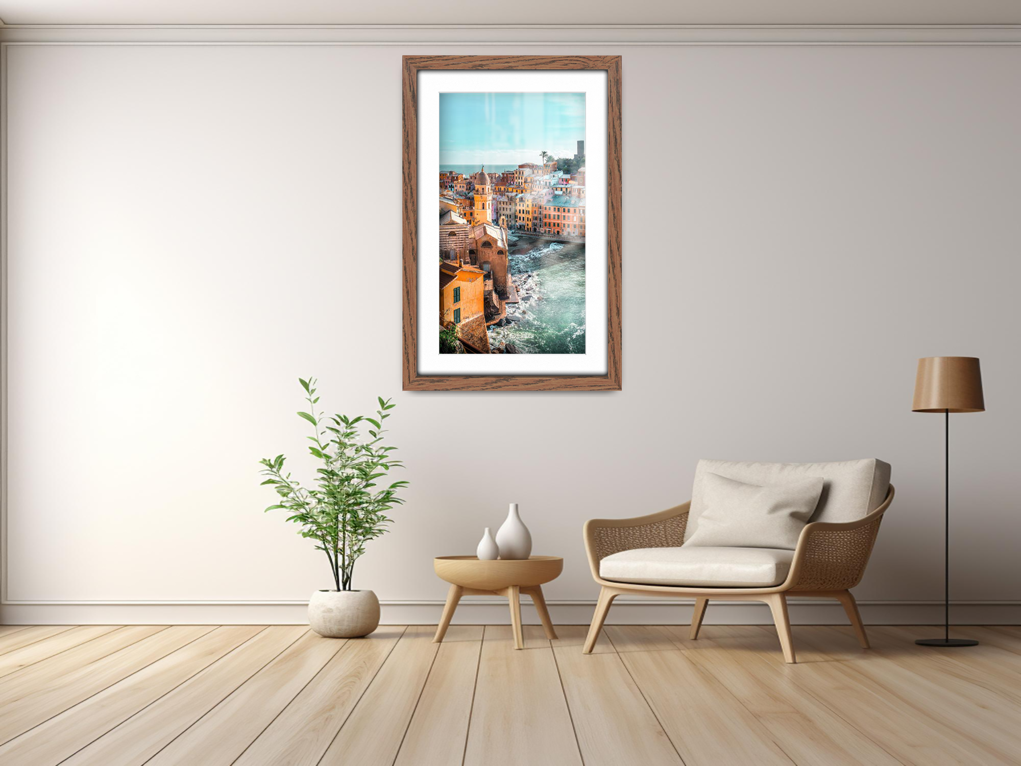 14 x 11 Inch / (35.56 x 27.94 cm ) with 30.48 x 20.32 cm White Mount Frames - MDF