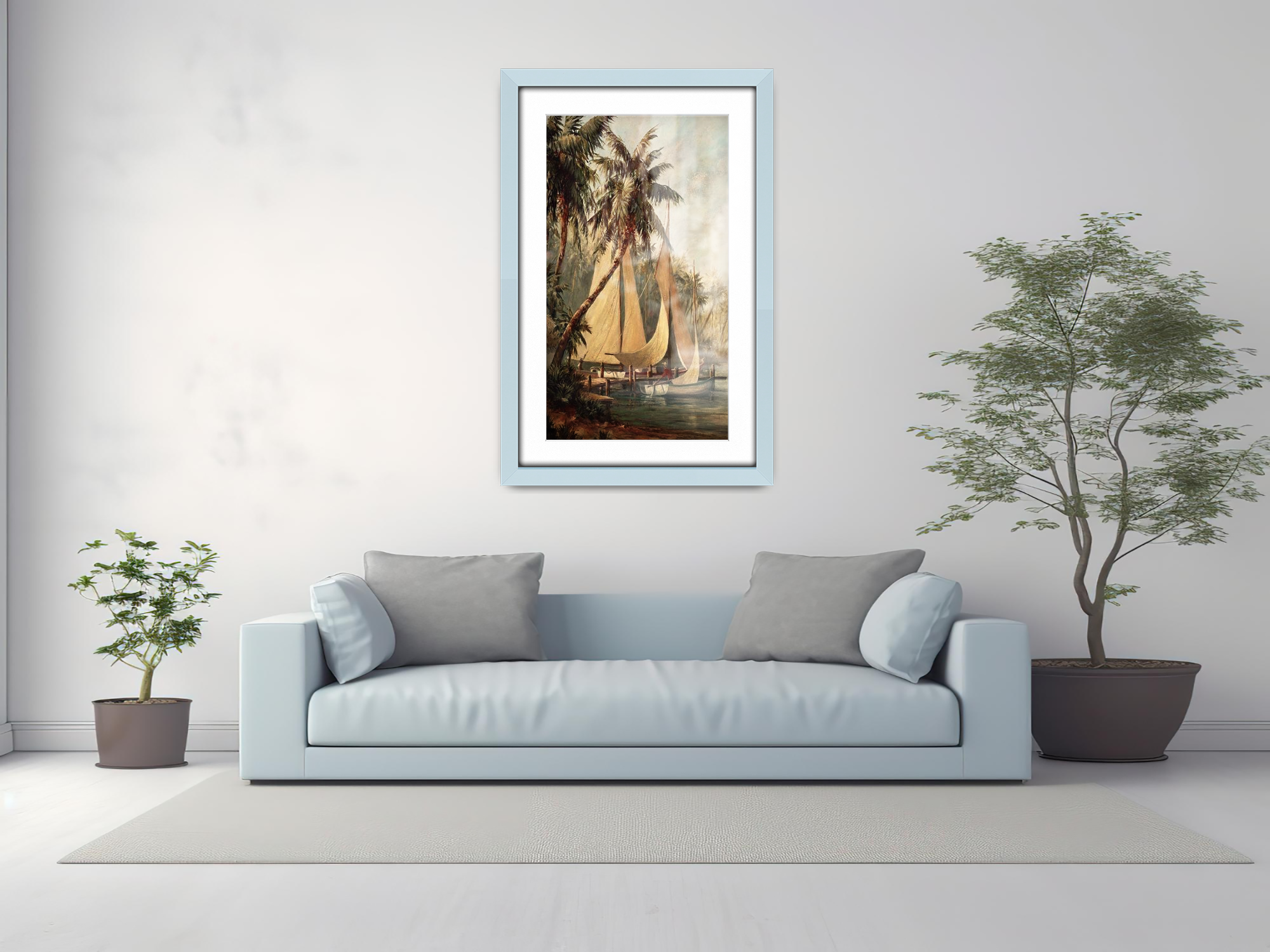 14 x 11 Inch / (35.56 x 27.94 cm ) with 30.48 x 20.32 cm White Mount Frames - MDF