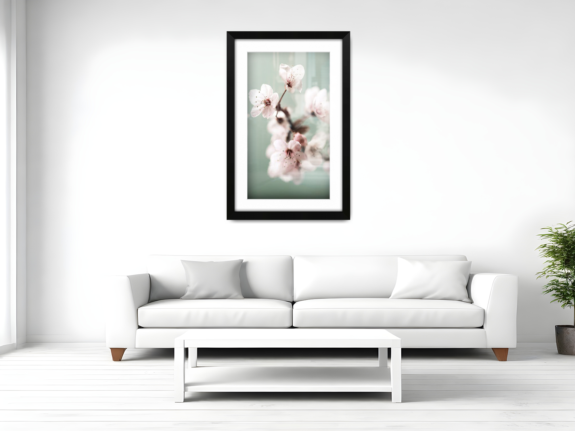 14 x 11 Inch / (35.56 x 27.94 cm ) with 30.48 x 20.32 cm White Mount Frames - MDF