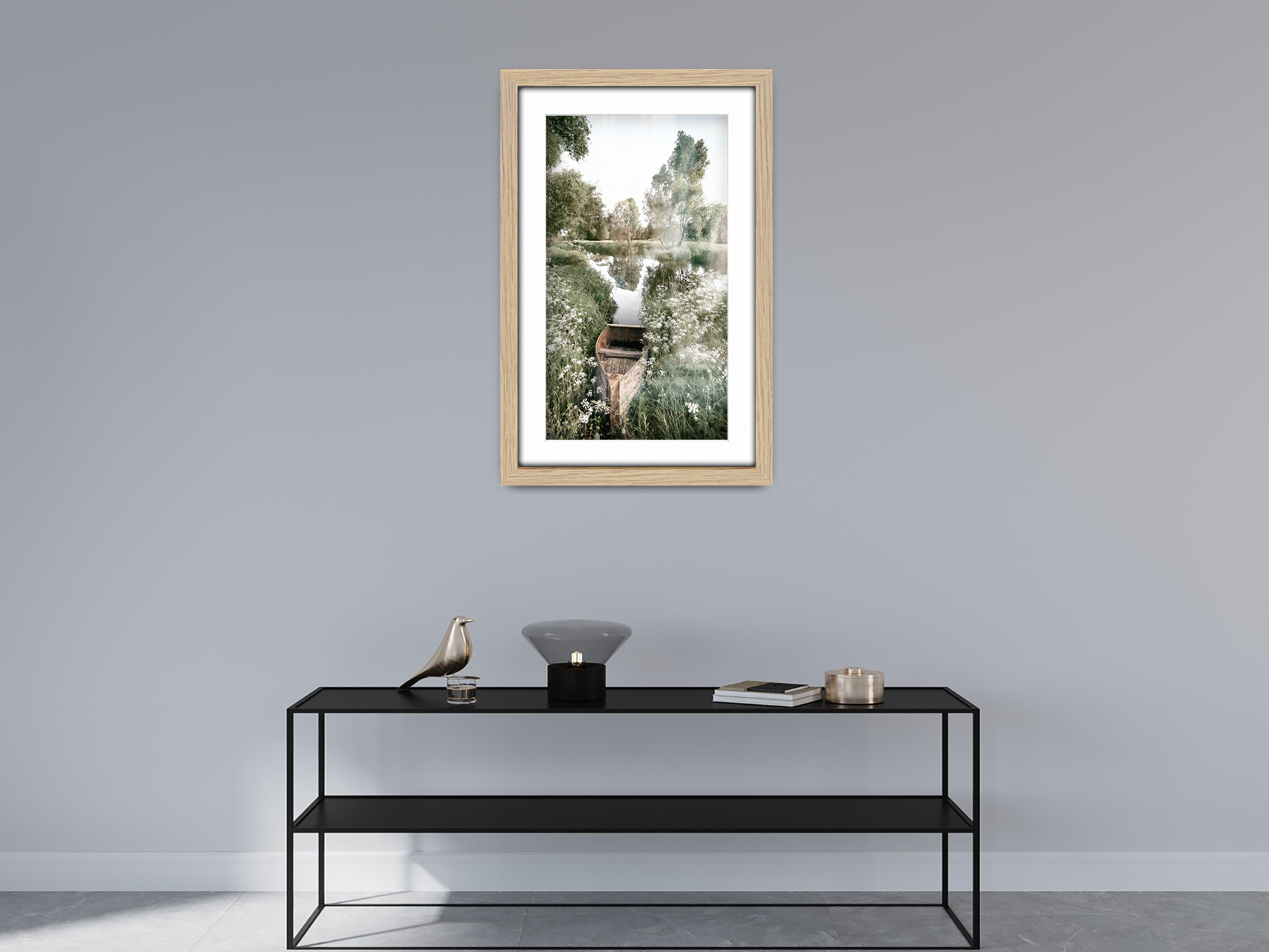 14 x 11 Inch / (35.56 x 27.94 cm ) with 30.48 x 20.32 cm White Mount Frames - MDF