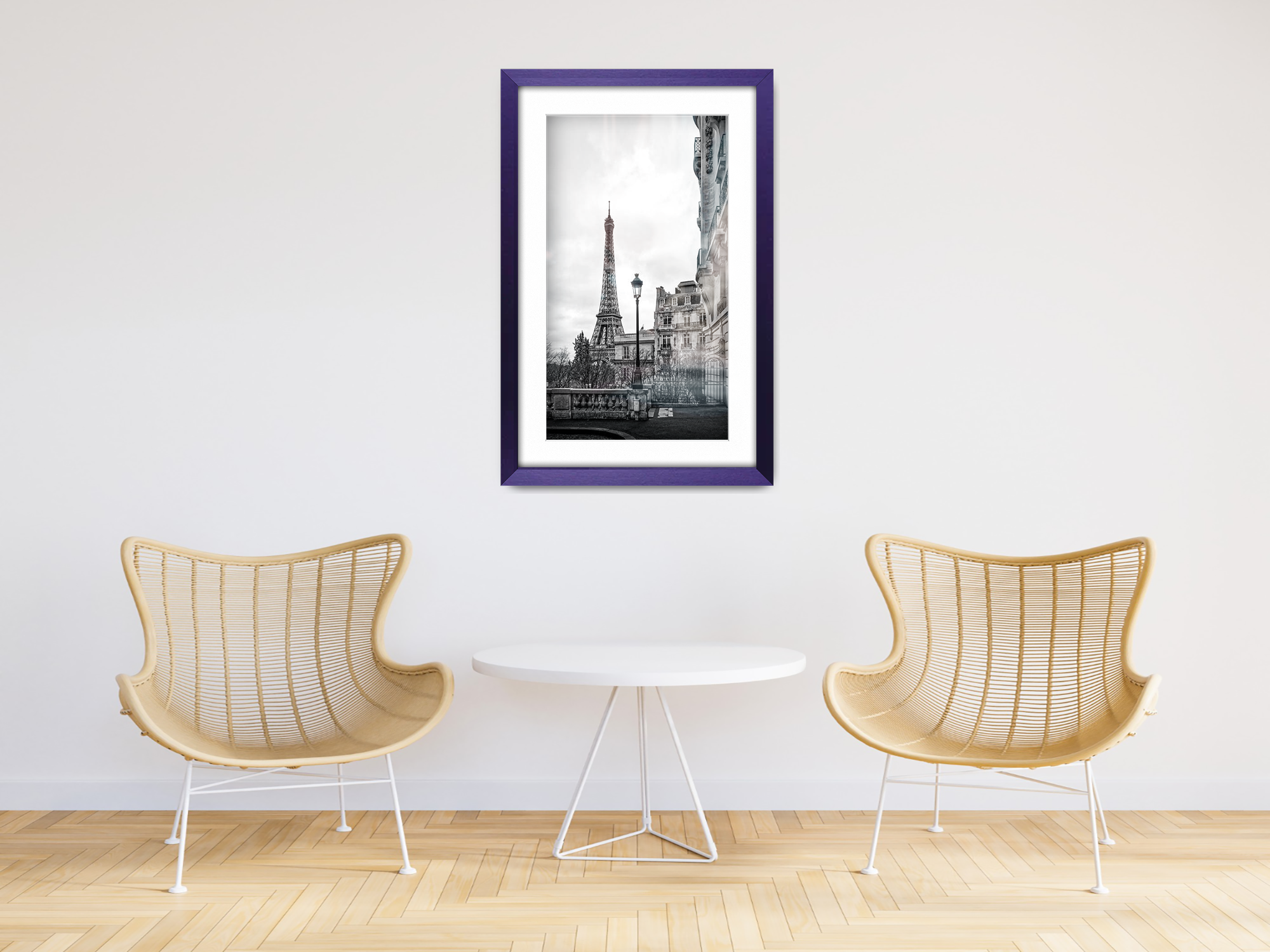 14 x 11 Inch / (35.56 x 27.94 cm ) with 30.48 x 20.32 cm White Mount Frames - MDF
