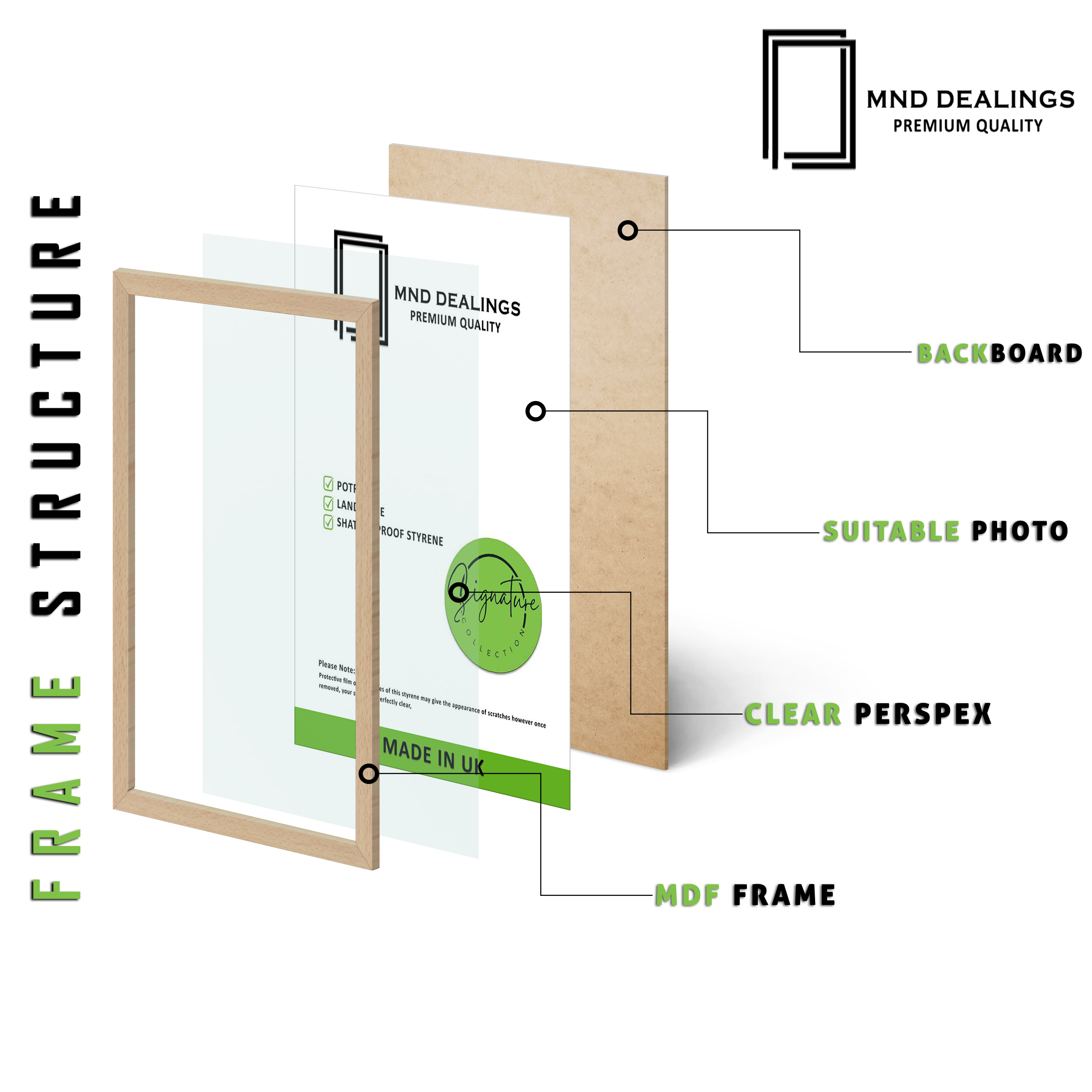 19 x 25 Inch / ( 48.26 x 63.5 CM ) Frames - MDF