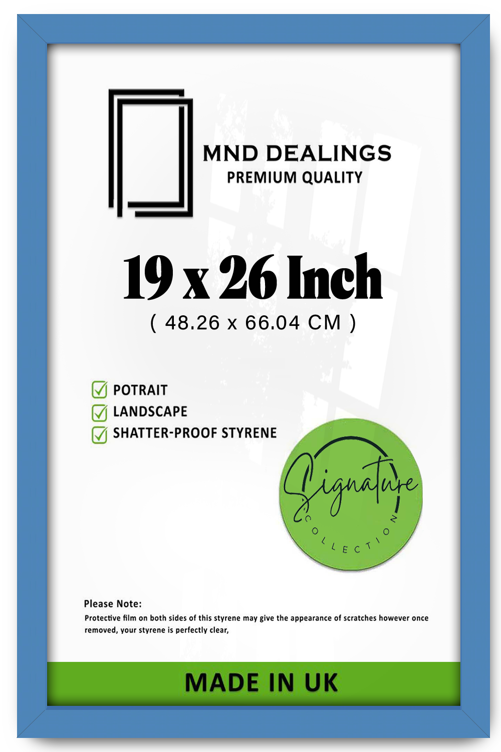 19 x 26 Inch / ( 48.26 x 66.04 CM ) Display Frame - MDF