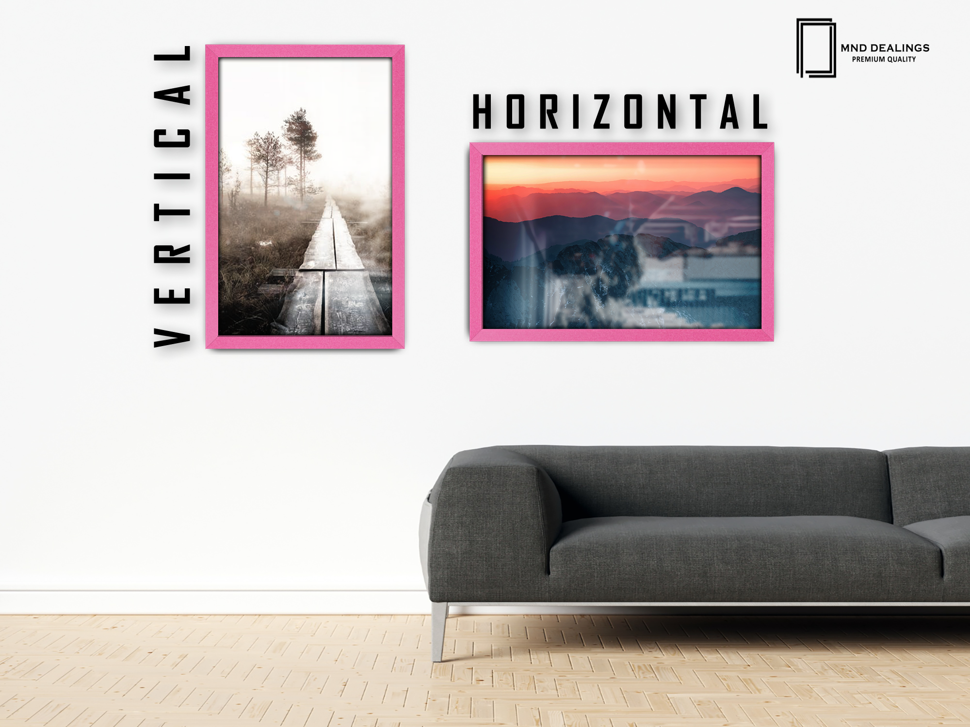 20 x 10 Inch / ( 50.80 x 25.40 CM ) Art Frames - MDF