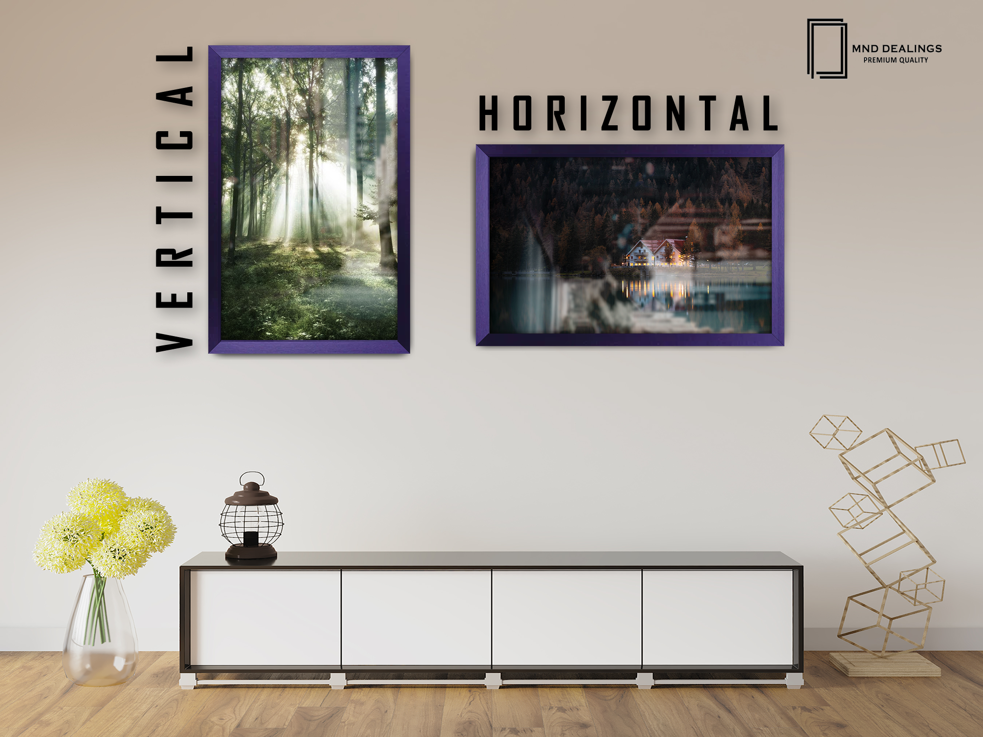 20 x 10 Inch / ( 50.80 x 25.40 CM ) Art Frames - MDF