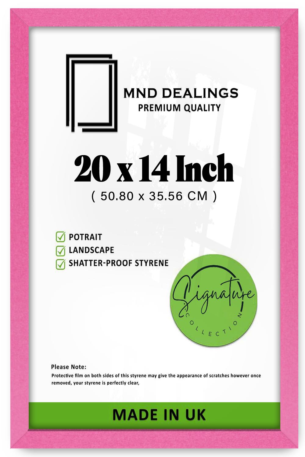 20 x 14 Inch / ( 50.80 x 35.56 CM ) Frames - MDF