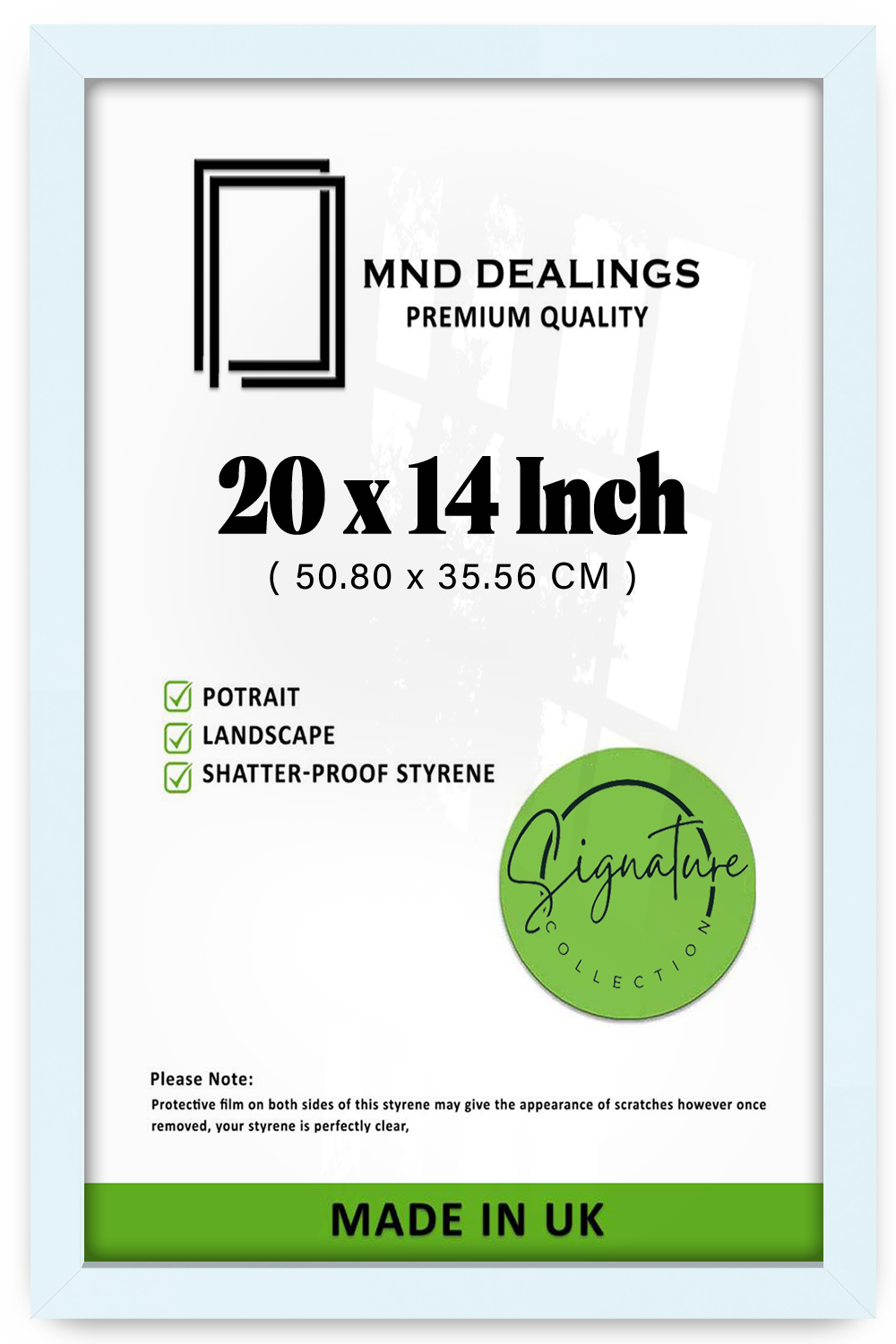 20 x 14 Inch / ( 50.80 x 35.56 CM ) Frames - MDF