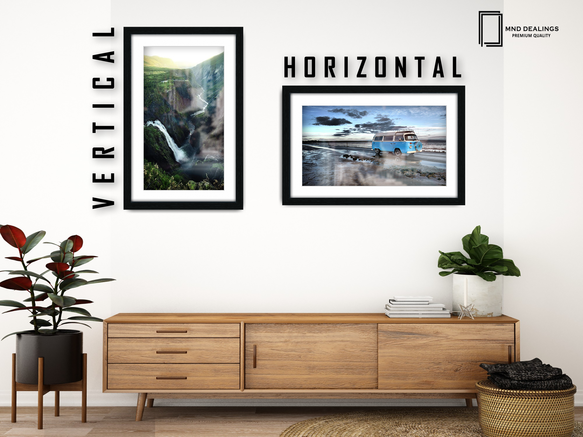 20 x 16 Inch / (50.8 x 40.64 cm ) with 43.18 x 30.48 cm White Mount Display Frame - MDF