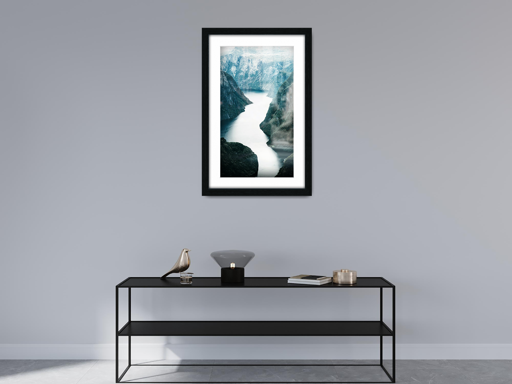 20 x 16 Inch / (50.8 x 40.64 cm ) with 43.18 x 30.48 cm White Mount Display Frame - MDF