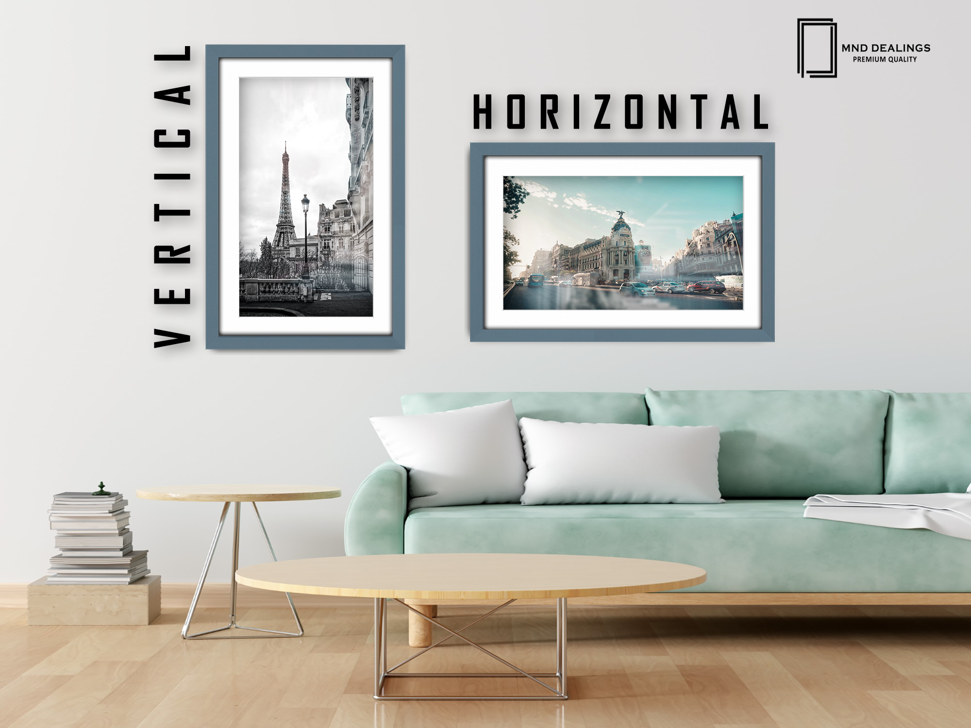20 x 16 Inch / (50.8 x 40.64 cm ) with 43.18 x 30.48 cm White Mount Display Frame - MDF
