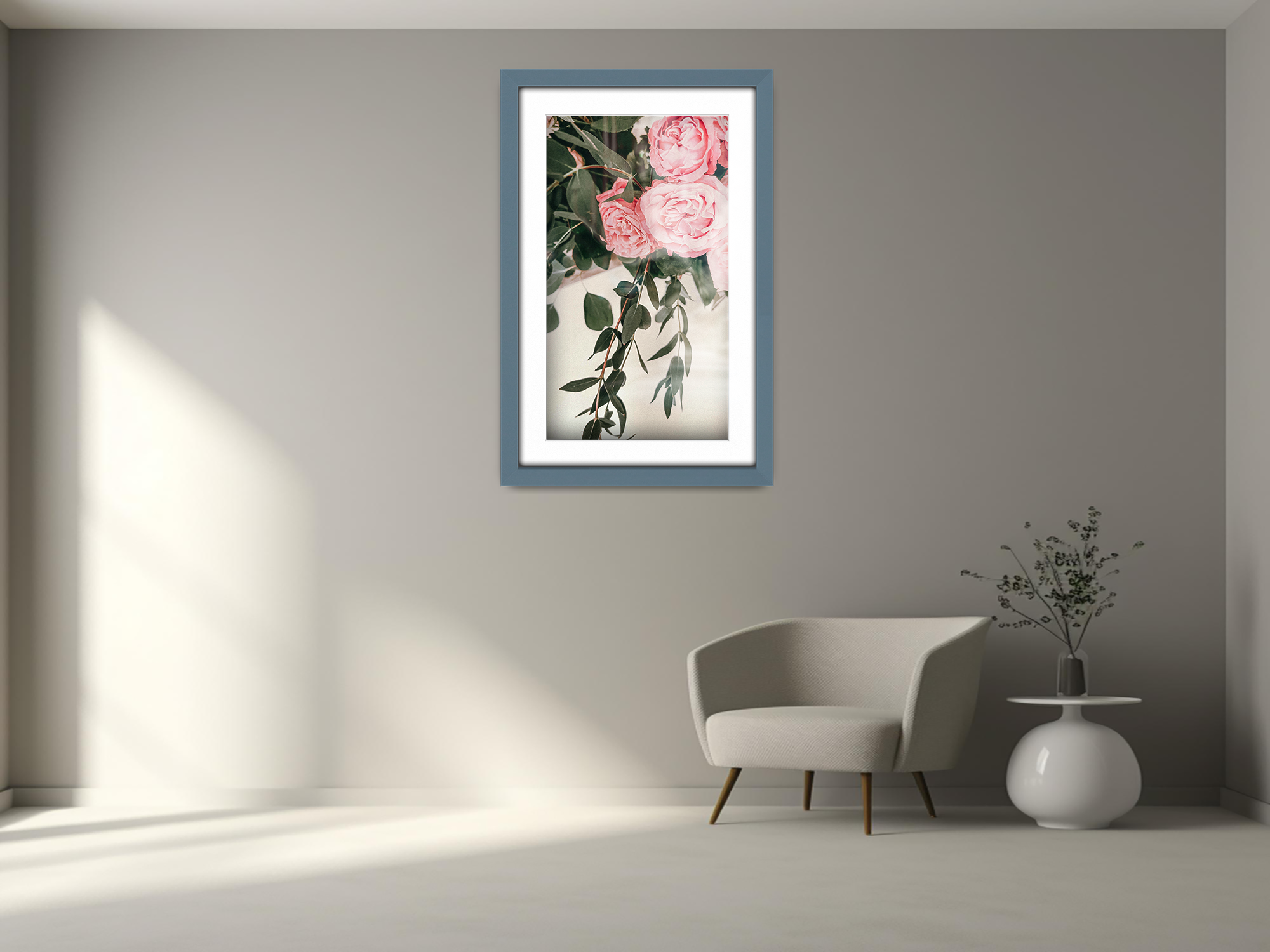 20 x 16 Inch / (50.8 x 40.64 cm ) with 43.18 x 30.48 cm White Mount Display Frame - MDF