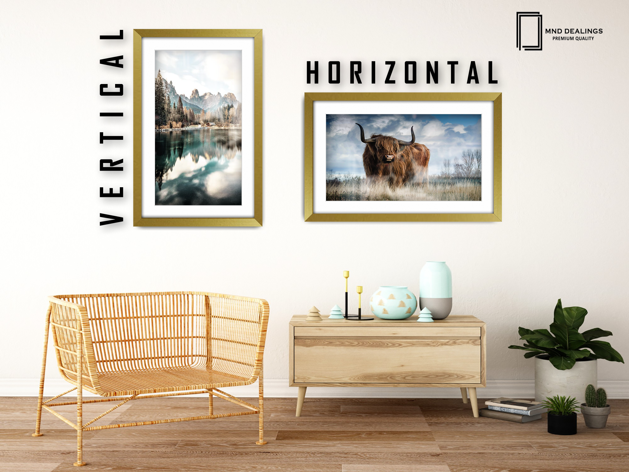 20 x 16 Inch / (50.8 x 40.64 cm ) with 43.18 x 30.48 cm White Mount Display Frame - MDF