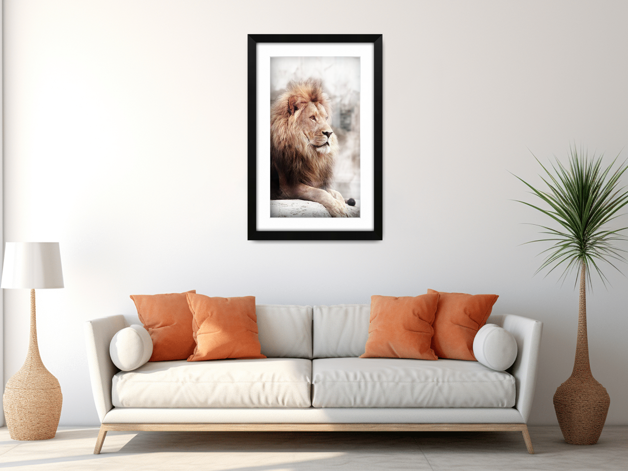 20 x 16 Inch / (50.8 x 40.64 cm ) with 43.18 x 30.48 cm White Mount Display Frame - MDF