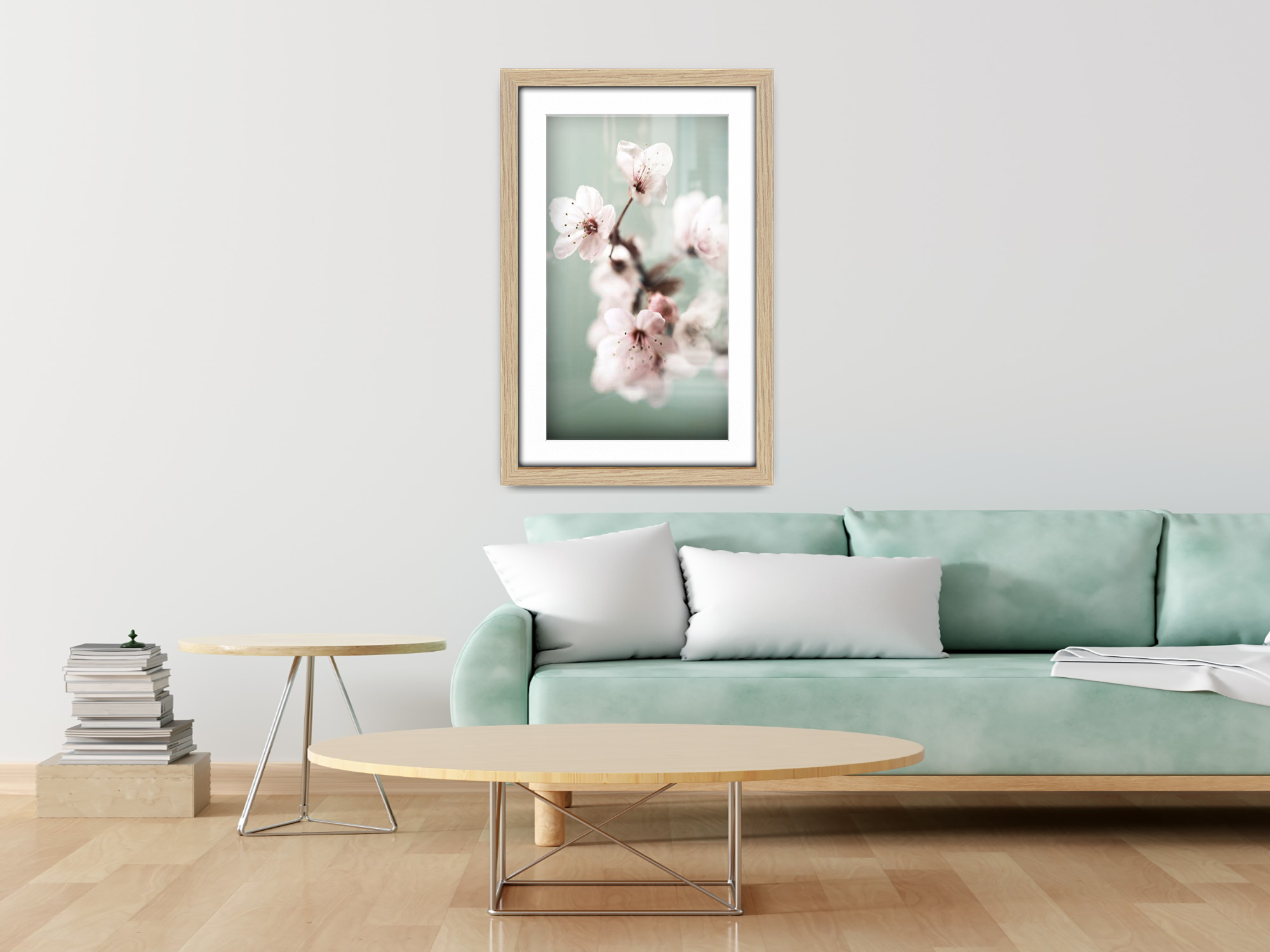 20 x 16 Inch / (50.8 x 40.64 cm ) with 43.18 x 30.48 cm White Mount Display Frame - MDF