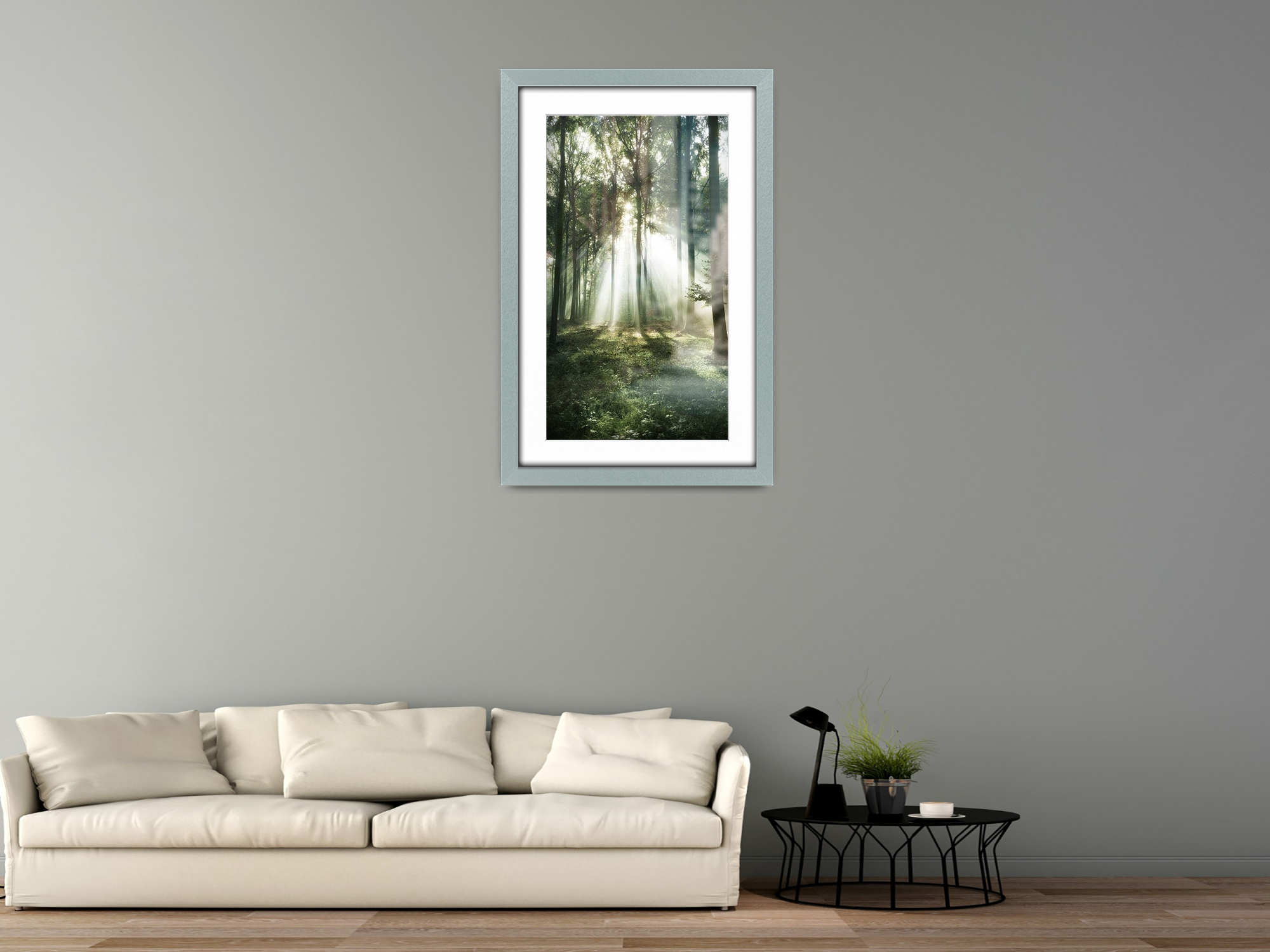 20 x 16 Inch / (50.8 x 40.64 cm ) with 43.18 x 30.48 cm White Mount Display Frame - MDF