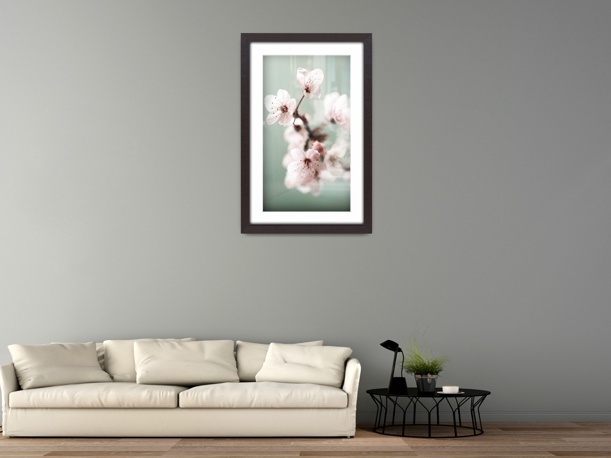 24 x 16 Inch / (60.96 x 45.72 cm ) with 45.72 x 30.48 cm White Mount Frames - MDF