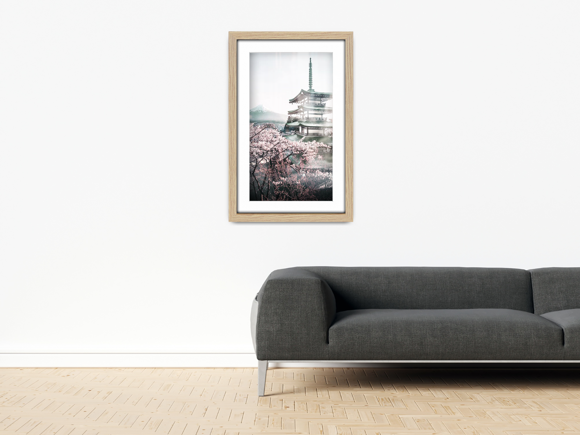 24 x 16 Inch / (60.96 x 45.72 cm ) with 45.72 x 30.48 cm White Mount Frames - MDF