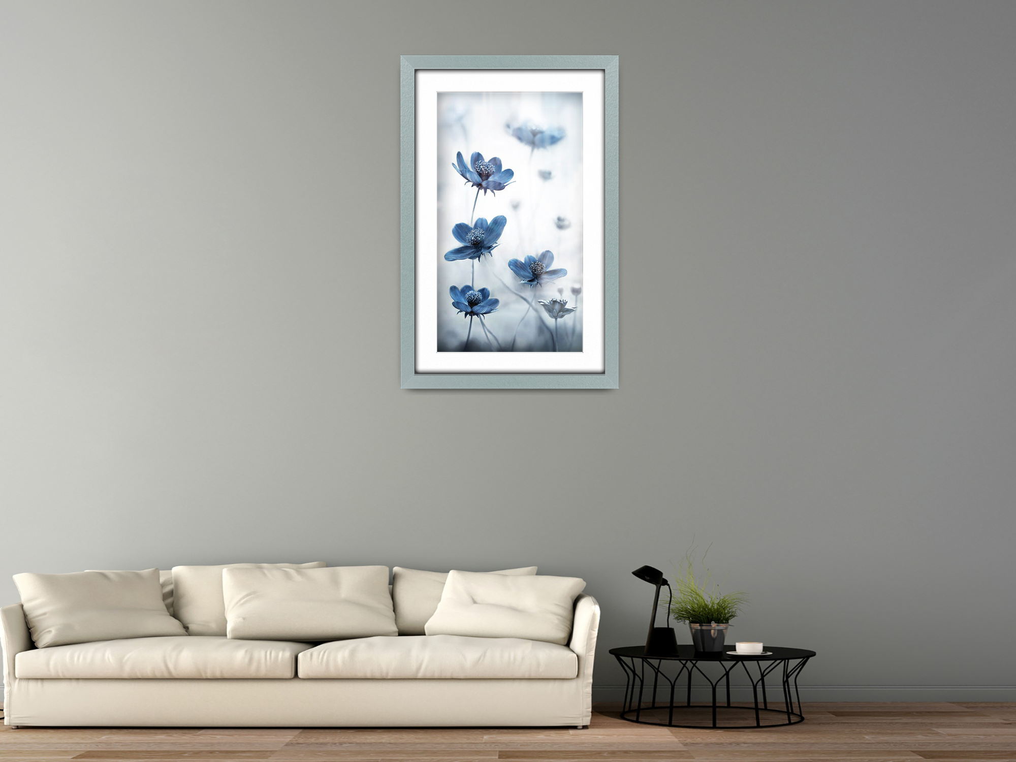 24 x 16 Inch / (60.96 x 45.72 cm ) with 45.72 x 30.48 cm White Mount Frames - MDF