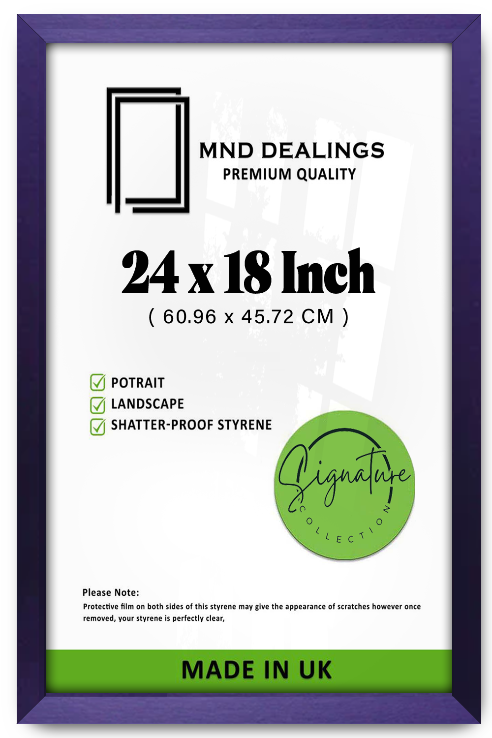 24 x 18 Inch / ( 60.96 x 45.72 CM ) Frames - MDF