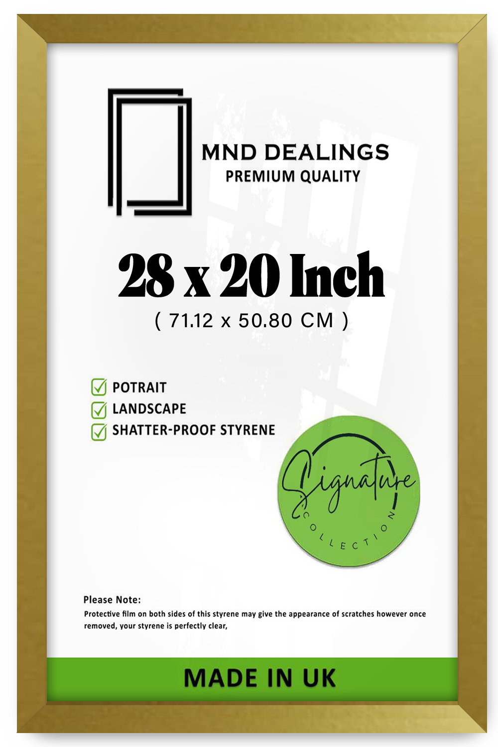 28 x 20 Inch / ( 71.12 x 50.80 CM ) Poster Frames - MDF