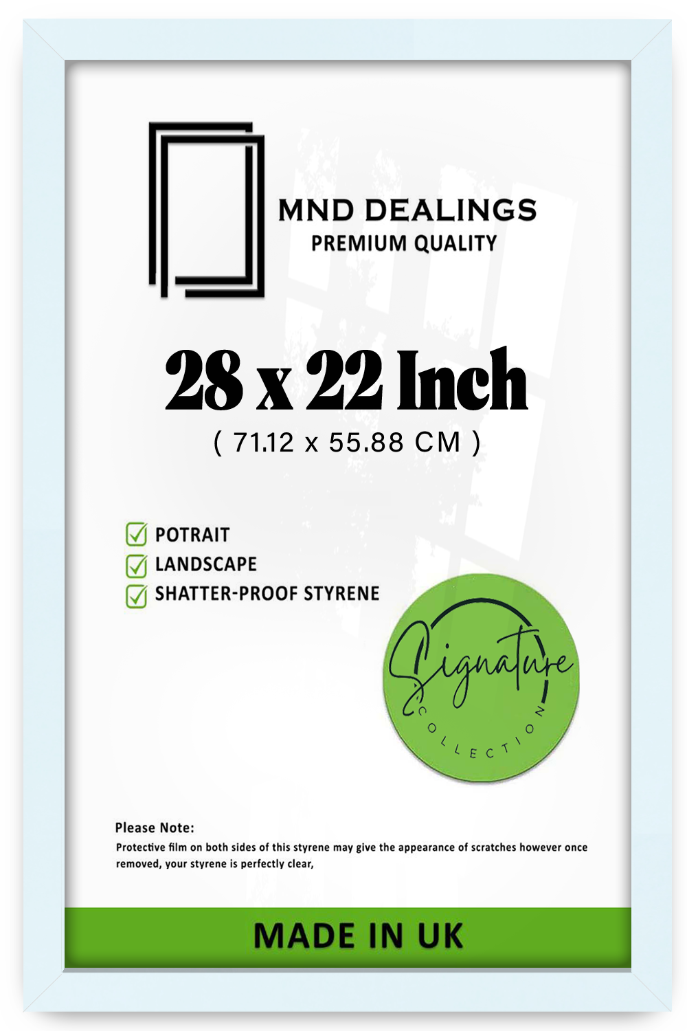 28 x 22 Inch / ( 71.12 x 55.88 CM ) Frames - MDF
