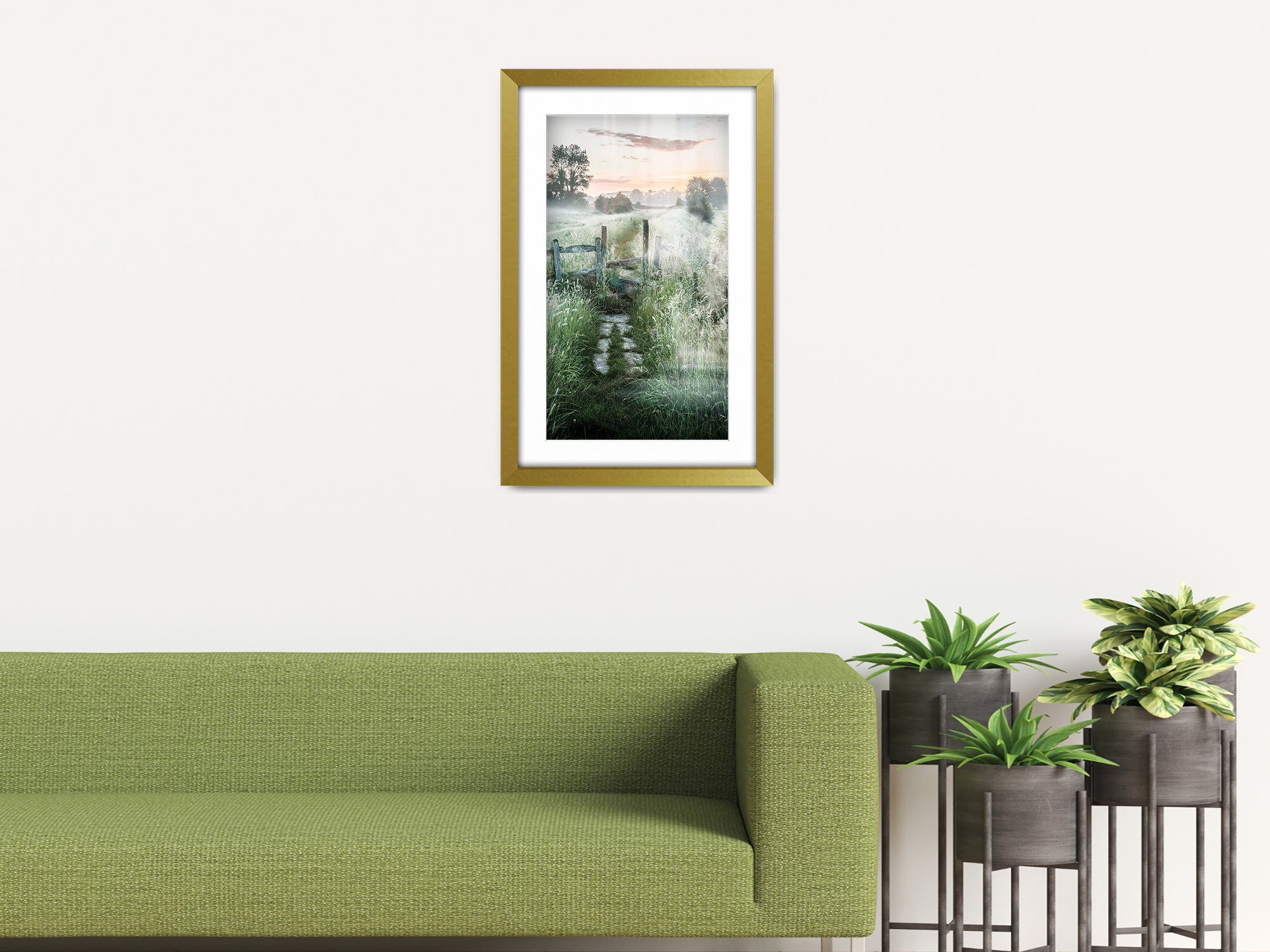 28 x 22 Inch / (71.12 x 55.88 cm ) with 60.96 x 45.72 cm White Mount Frames - MDF