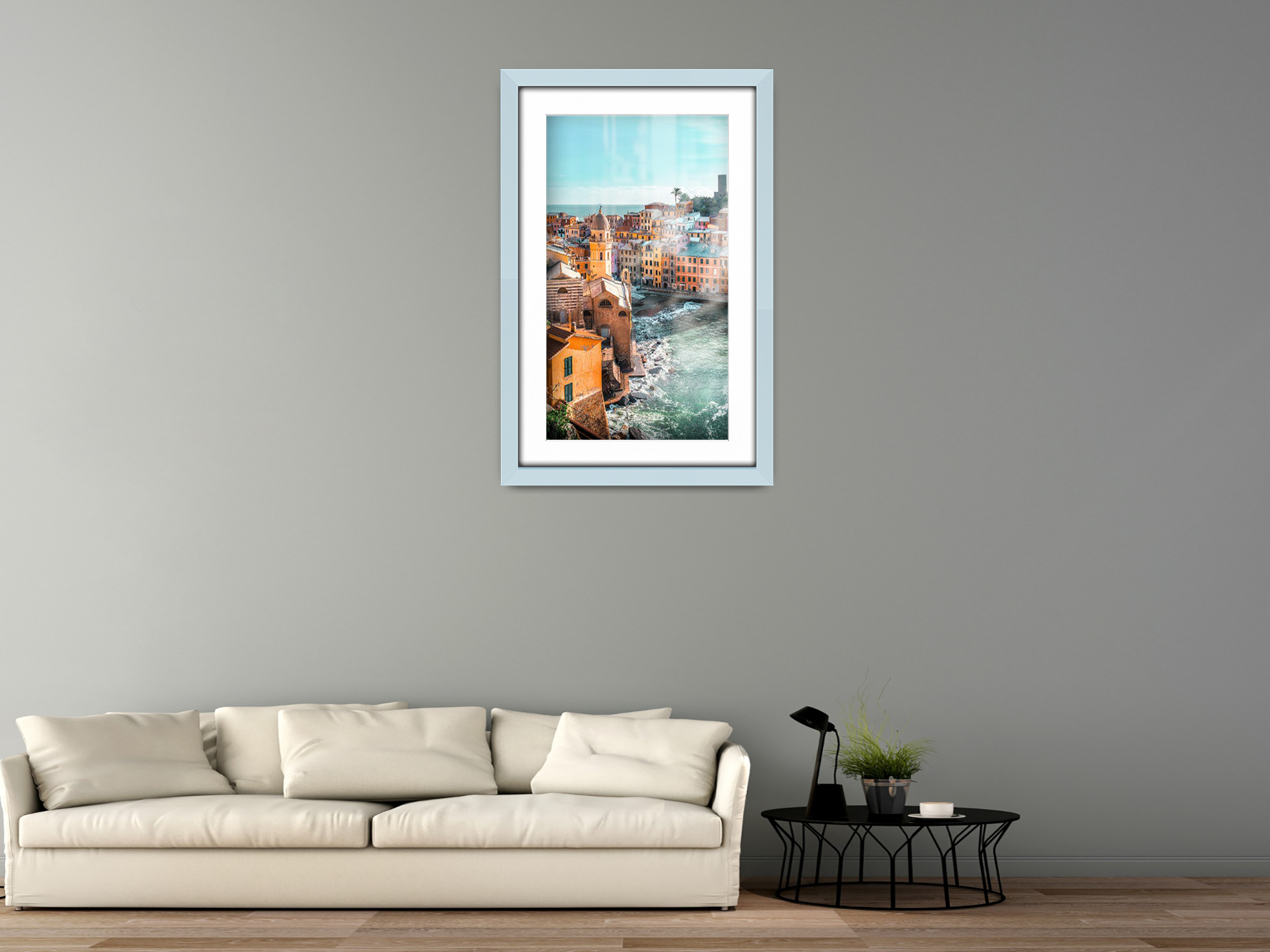 28 x 22 Inch / (71.12 x 55.88 cm ) with 60.96 x 45.72 cm White Mount Frames - MDF