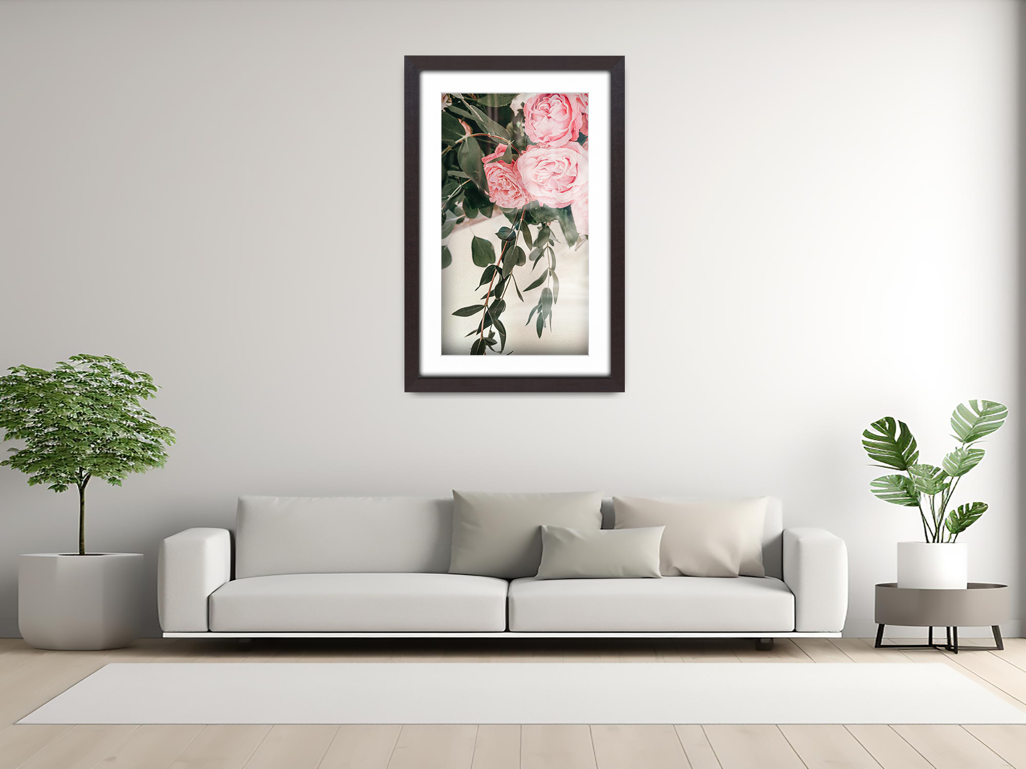 28 x 22 Inch / (71.12 x 55.88 cm ) with 60.96 x 45.72 cm White Mount Frames - MDF