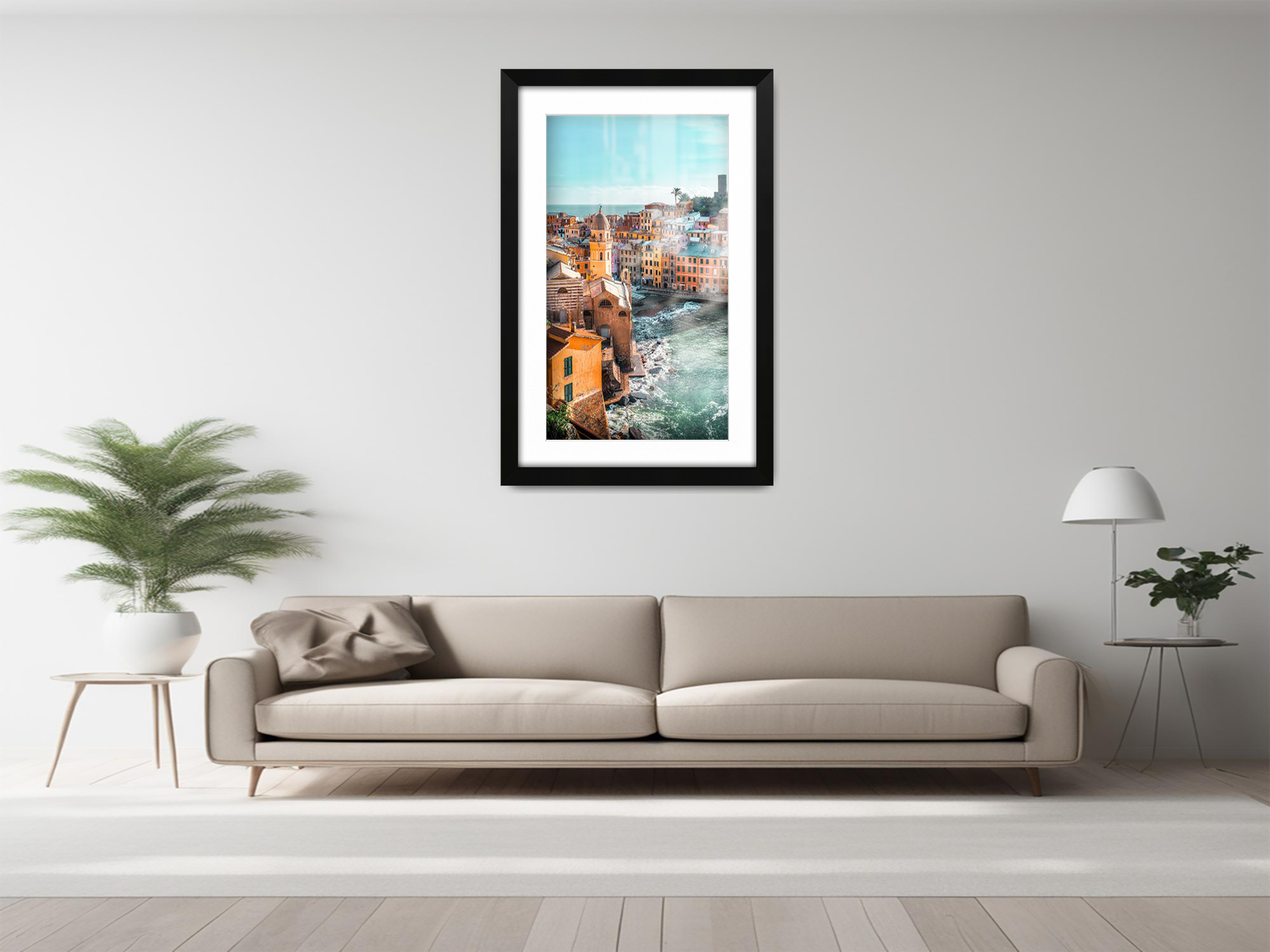28 x 22 Inch / (71.12 x 55.88 cm ) with 60.96 x 45.72 cm White Mount Frames - MDF