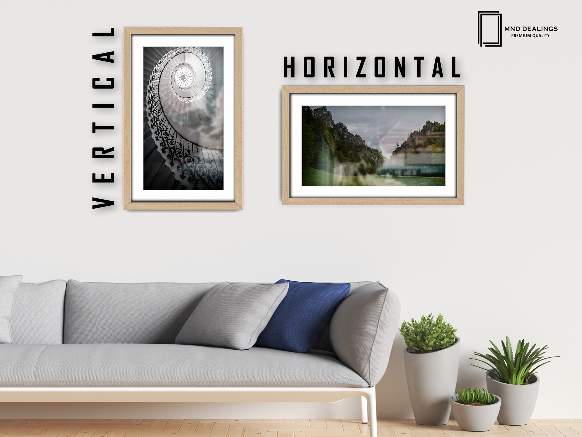 30 x 20 Inch / (76.2 x 50.8 cm ) with A2-(41.90 x 59.40 cm) White Mount Poster Frames - MDF