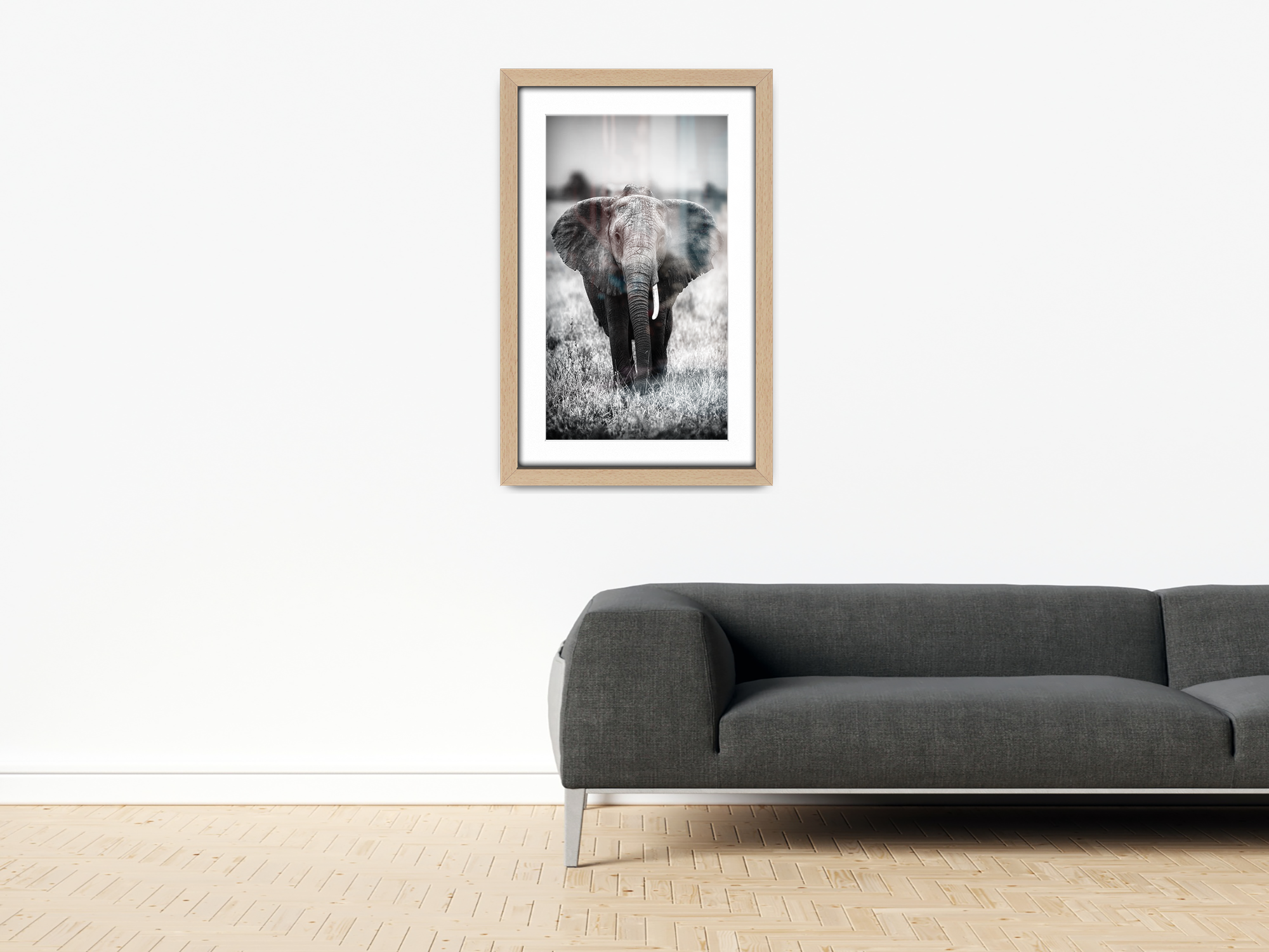 30 x 20 Inch / (76.2 x 50.8 cm ) with A2-(41.90 x 59.40 cm) White Mount Poster Frames - MDF