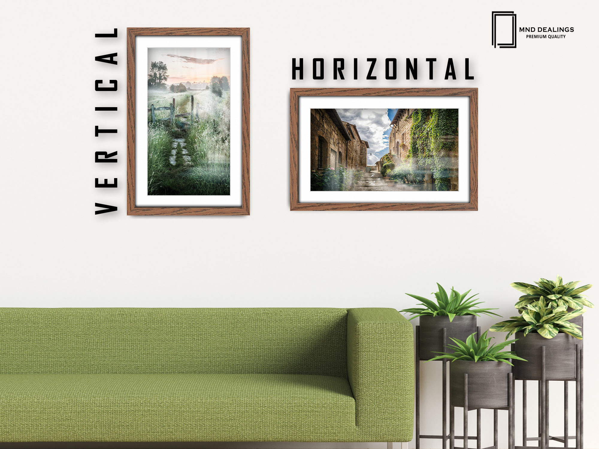 30 x 20 Inch / (76.2 x 50.8 cm ) with A2-(41.90 x 59.40 cm) White Mount Poster Frames - MDF