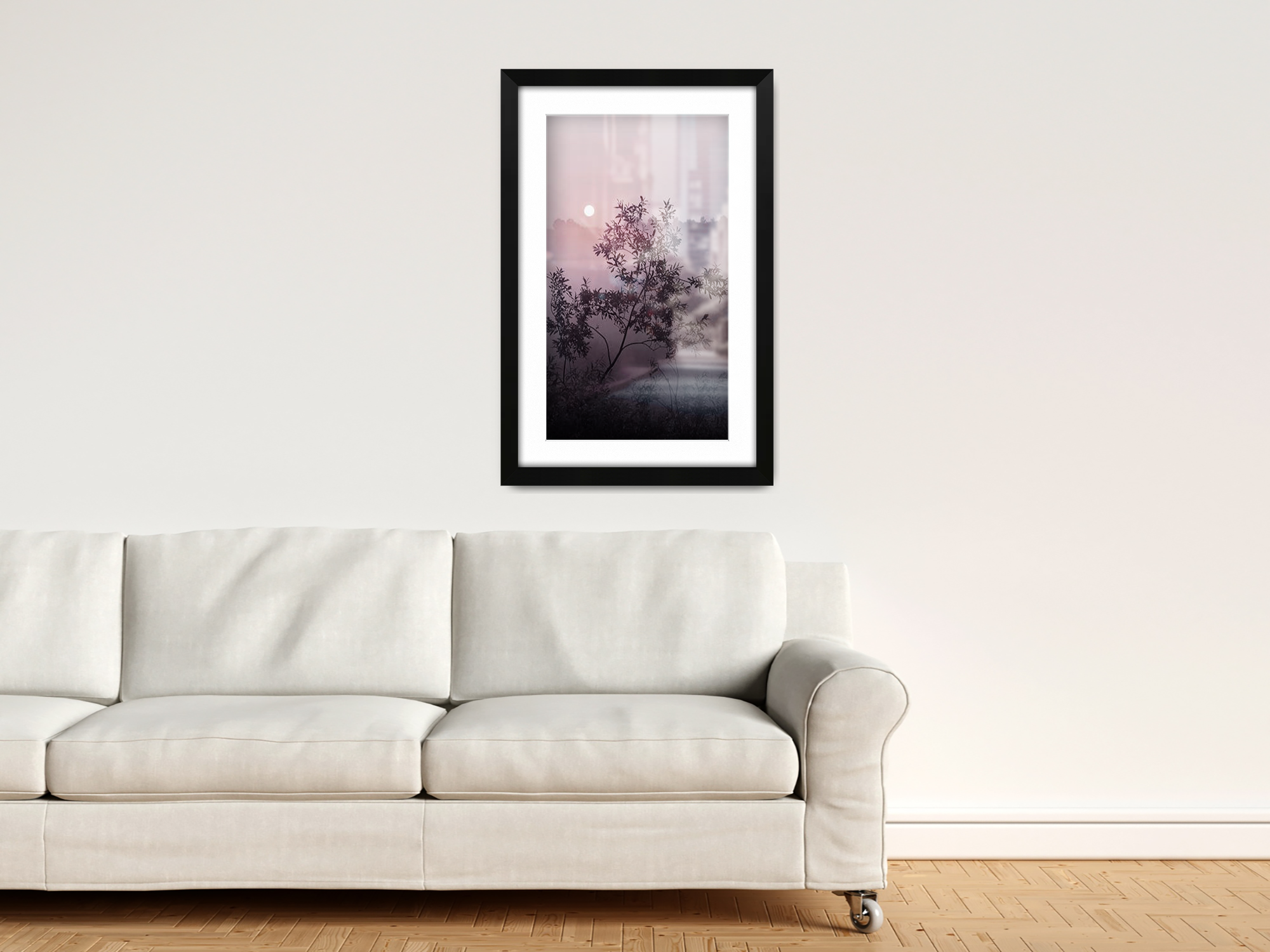 30 x 20 Inch / (76.2 x 50.8 cm ) with A2-(41.90 x 59.40 cm) White Mount Poster Frames - MDF