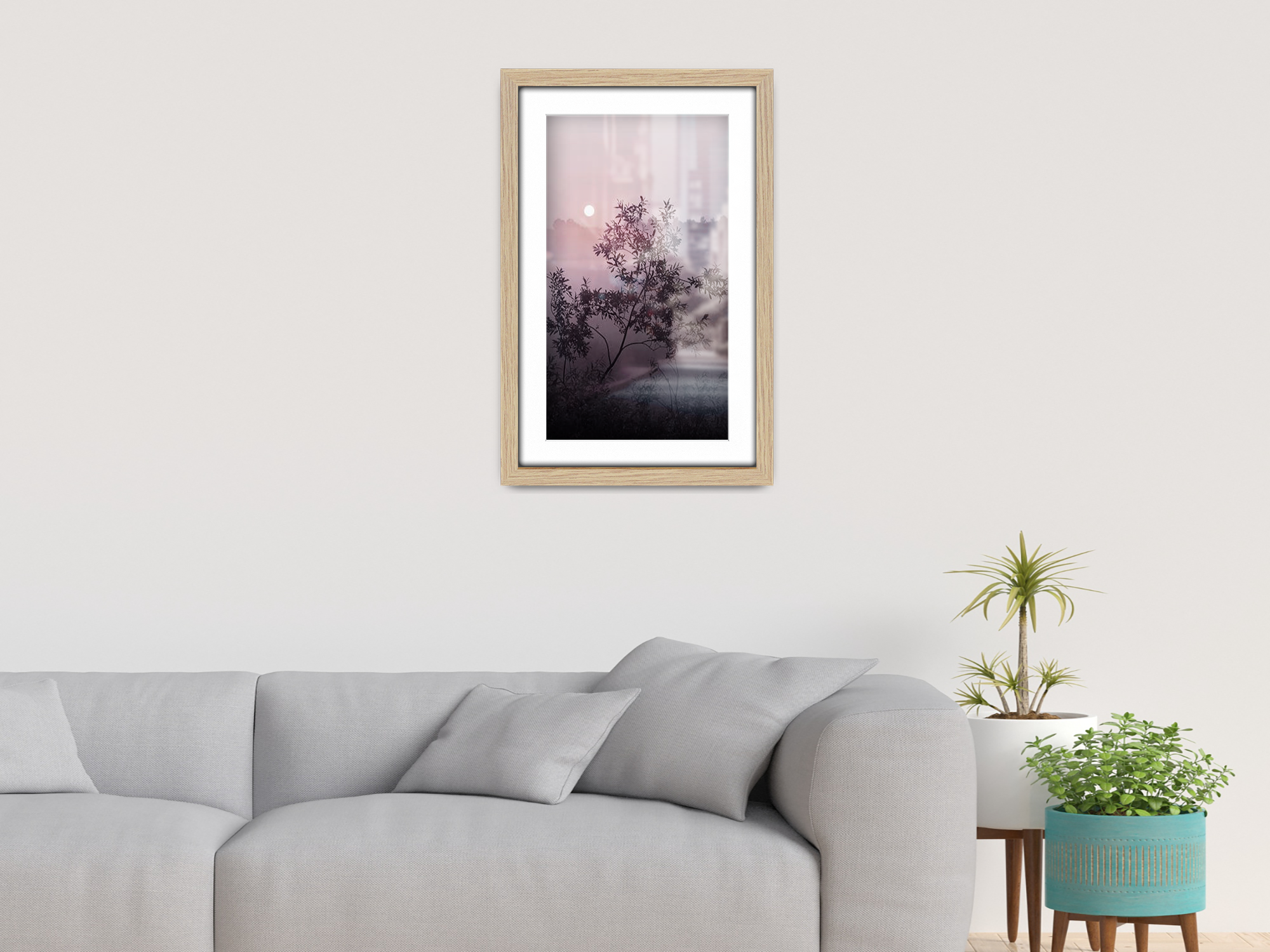 30 x 20 Inch / (76.2 x 50.8 cm ) with A2-(41.90 x 59.40 cm) White Mount Poster Frames - MDF