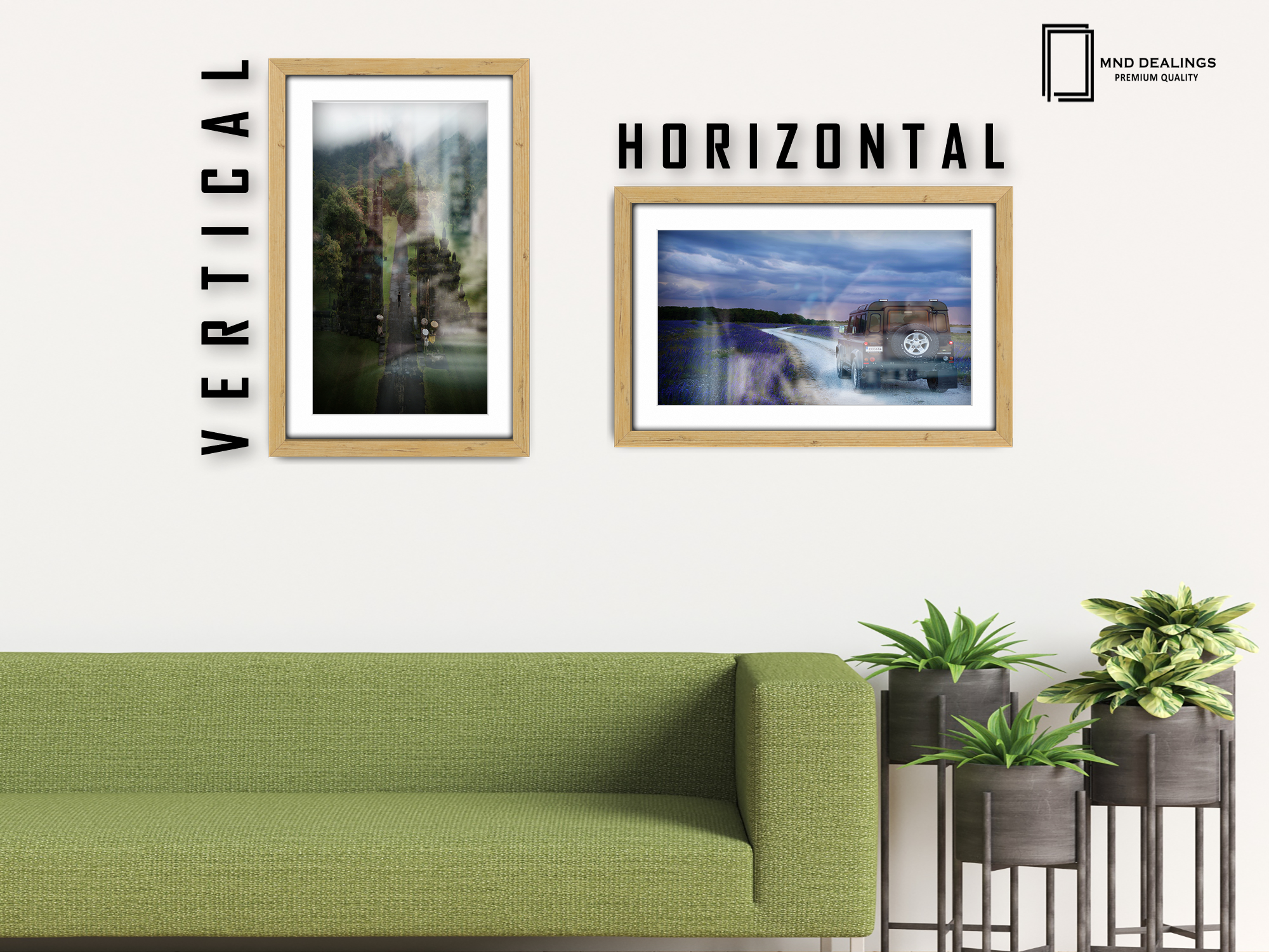 30 x 20 Inch / (76.2 x 50.8 cm ) with A2-(41.90 x 59.40 cm) White Mount Poster Frames - MDF