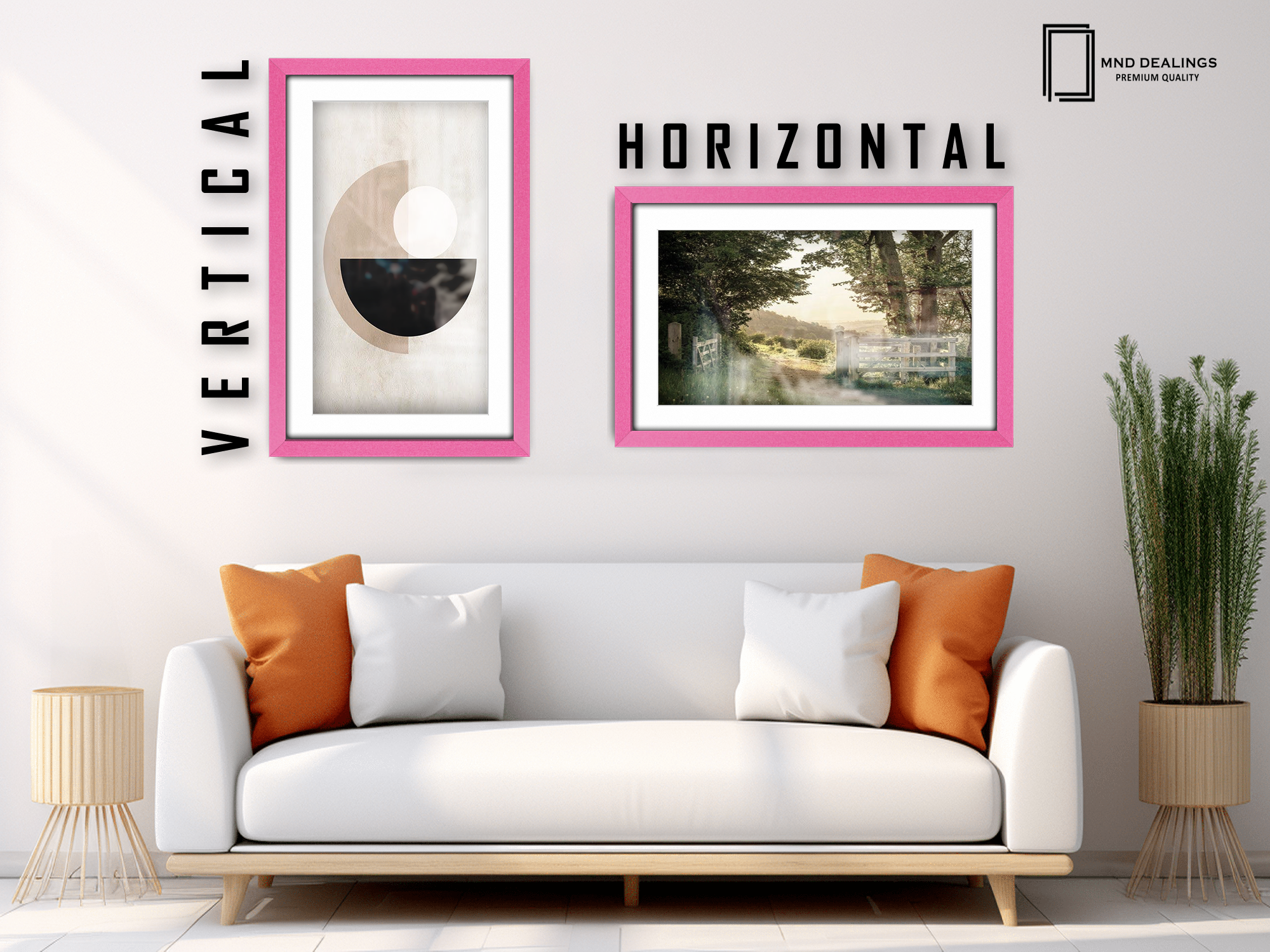 30 x 20 Inch / (76.2 x 50.8 cm ) with A2-(41.90 x 59.40 cm) White Mount Poster Frames - MDF