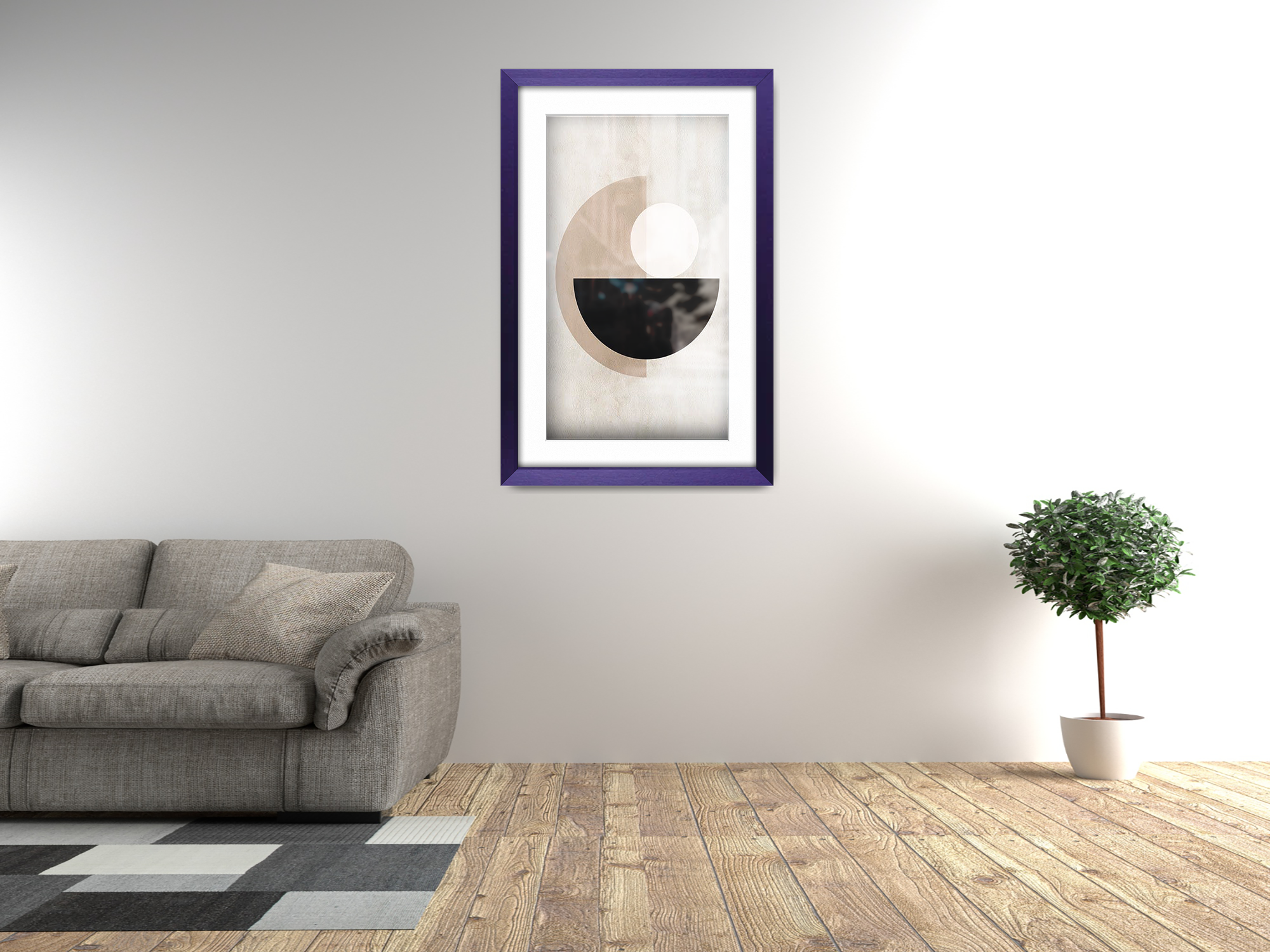 30 x 20 Inch / (76.2 x 50.8 cm ) with A2-(41.90 x 59.40 cm) White Mount Poster Frames - MDF