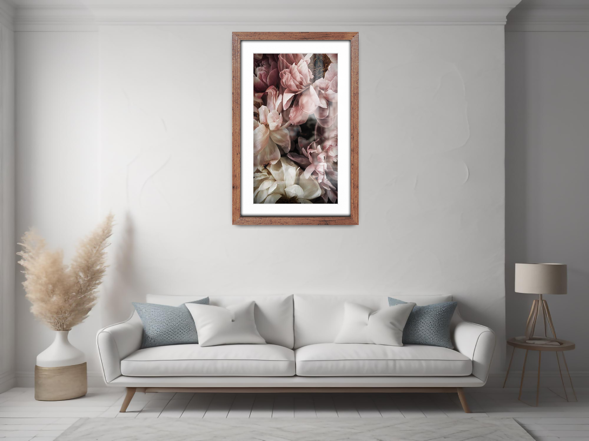 30 x 20 Inch / (76.2 x 50.8 cm ) with A2-(41.90 x 59.40 cm) White Mount Poster Frames - MDF