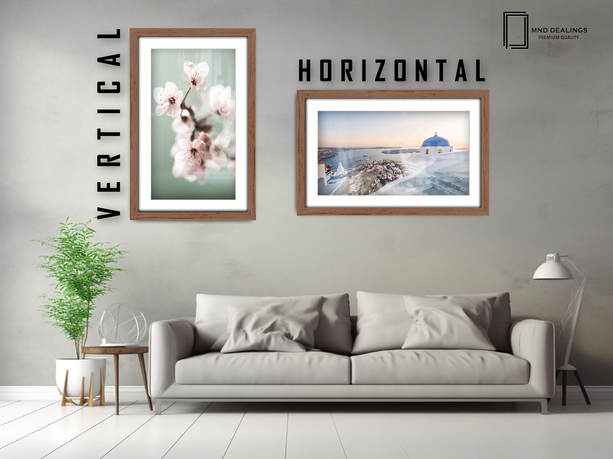 30 x 20 Inch / (76.2 x 50.8 cm ) with A2-(41.90 x 59.40 cm) White Mount Poster Frames - MDF