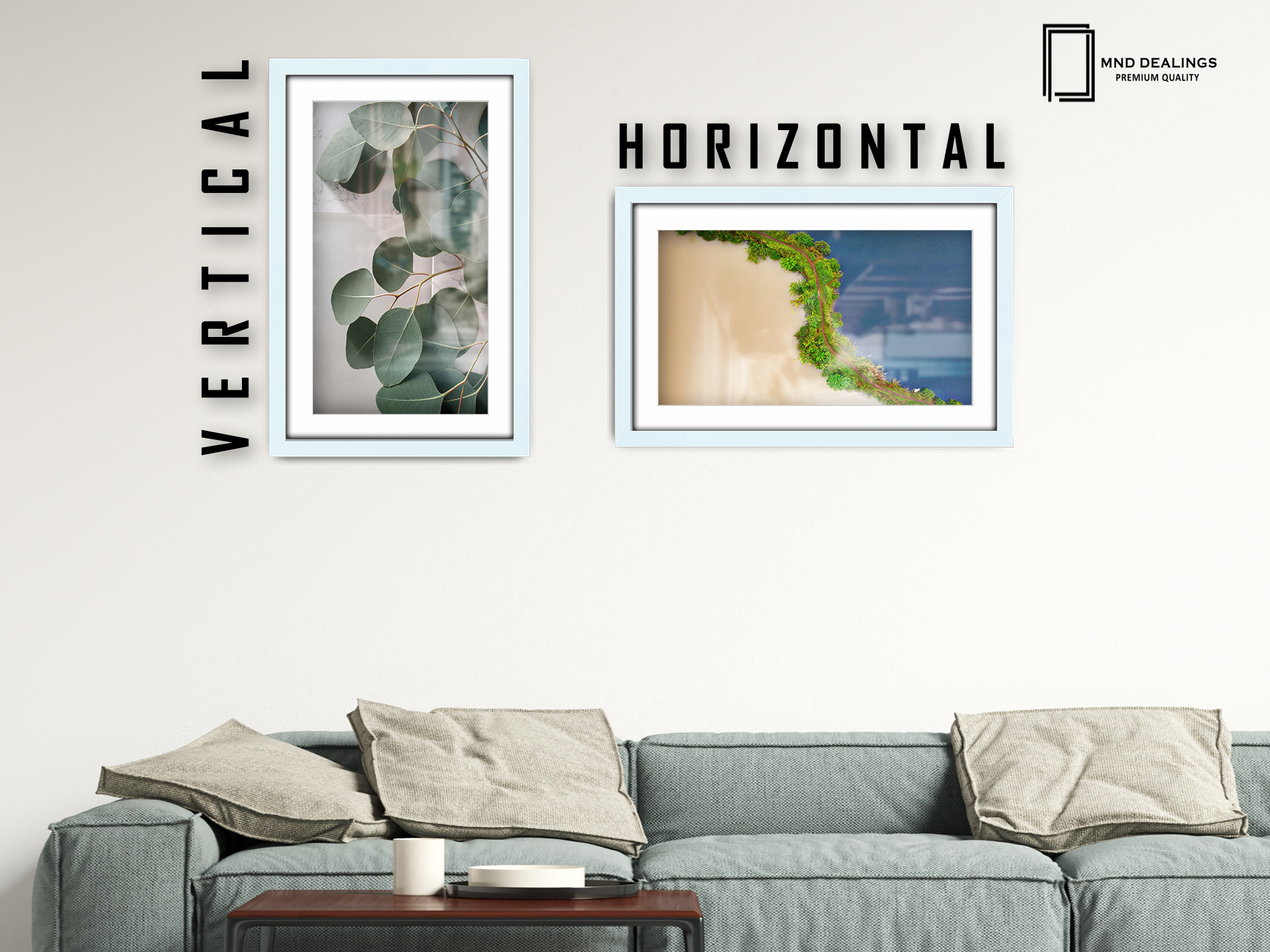 30 x 20 Inch / (76.2 x 50.8 cm ) with A2-(41.90 x 59.40 cm) White Mount Poster Frames - MDF